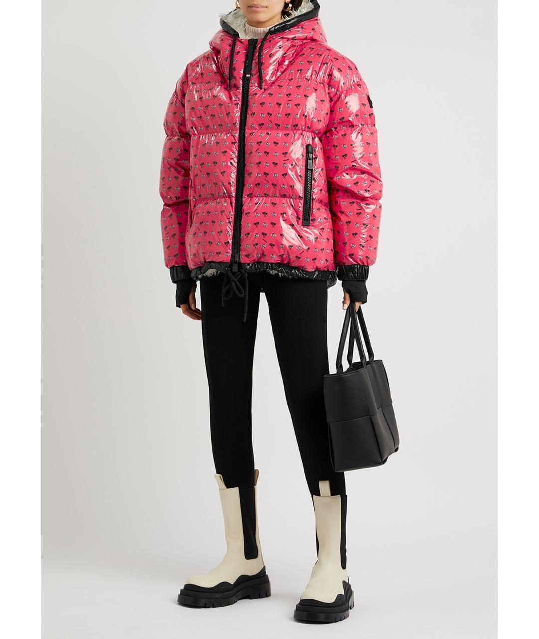 MONCLER GRENOBLE Розовый пуховик, фото 4