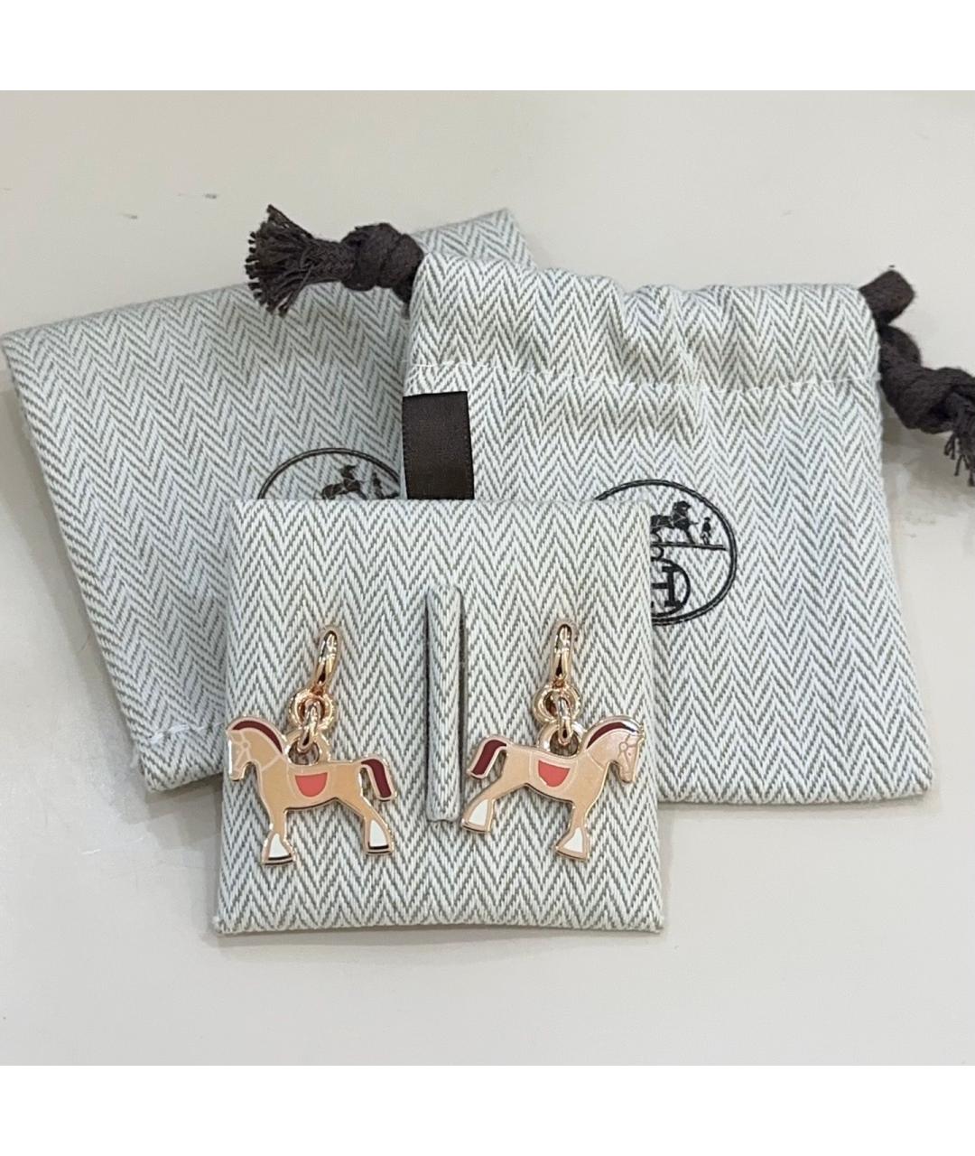 HERMES Мульти серьги из розового золота, фото 6