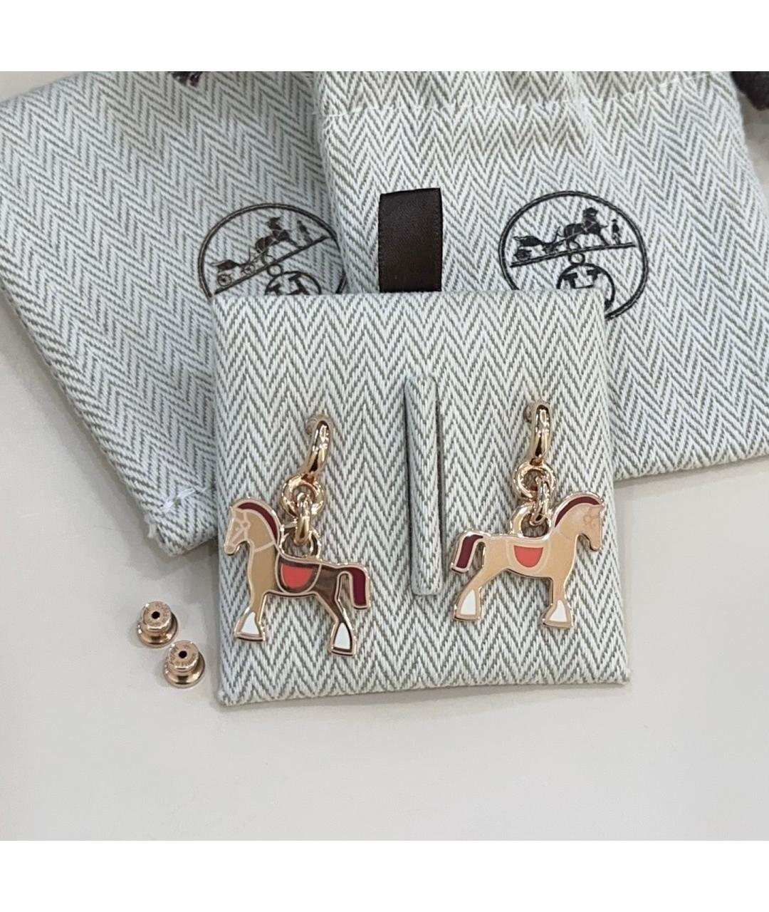 HERMES Мульти серьги из розового золота, фото 2