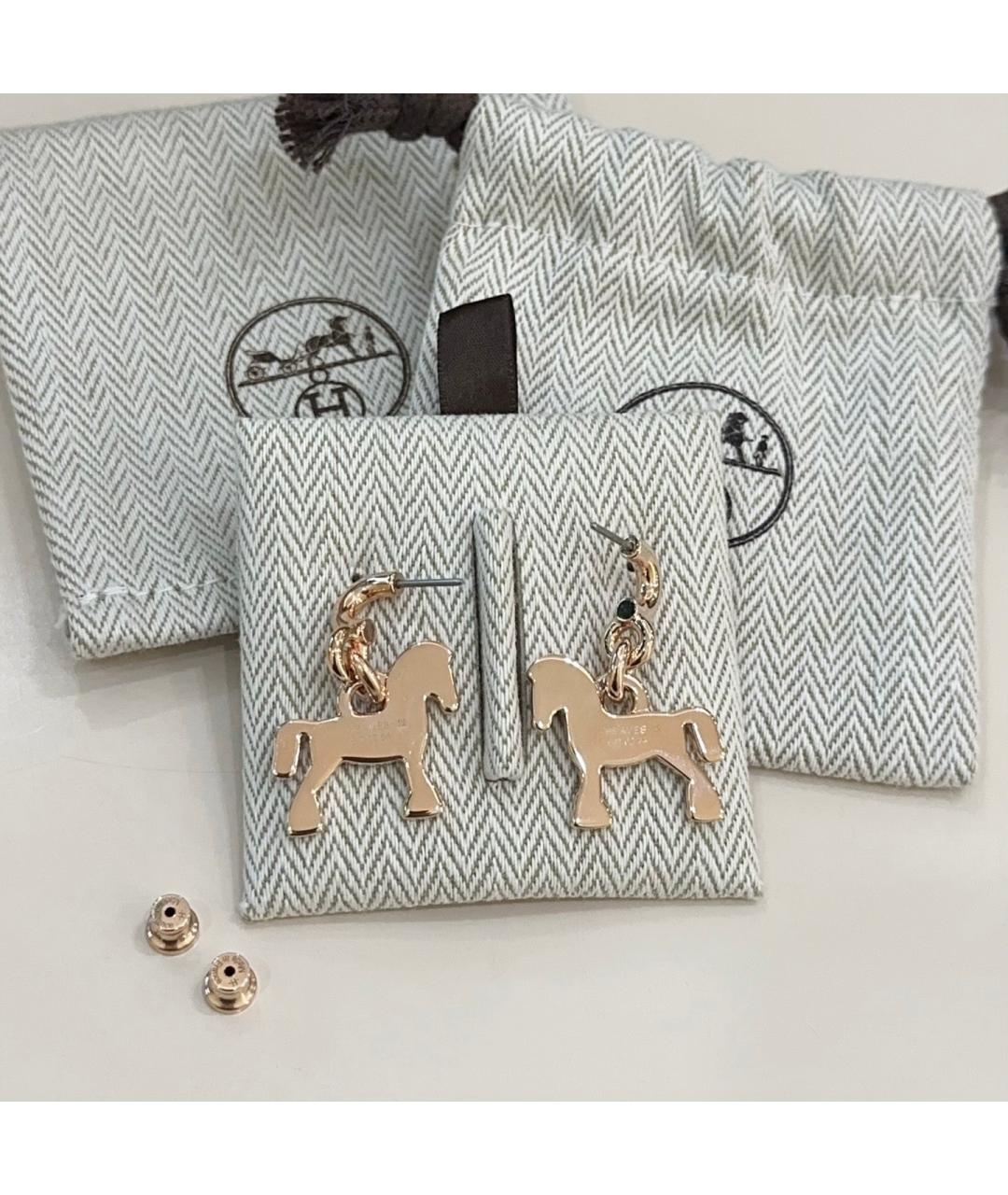 HERMES Мульти серьги из розового золота, фото 5