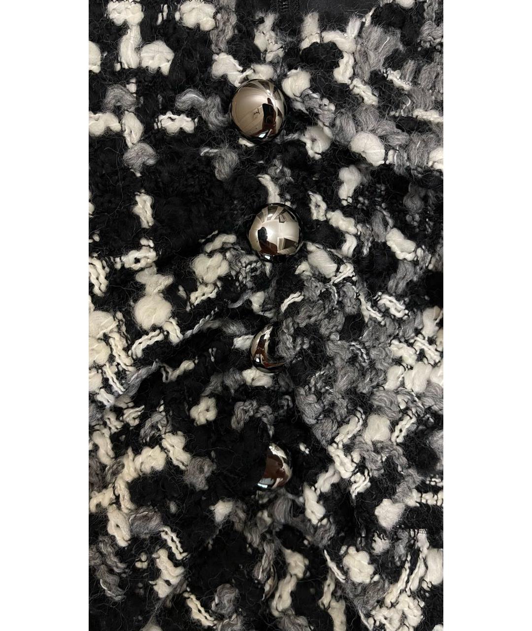 DOLCE&GABBANA Черное шерстяное коктейльное платье, фото 4