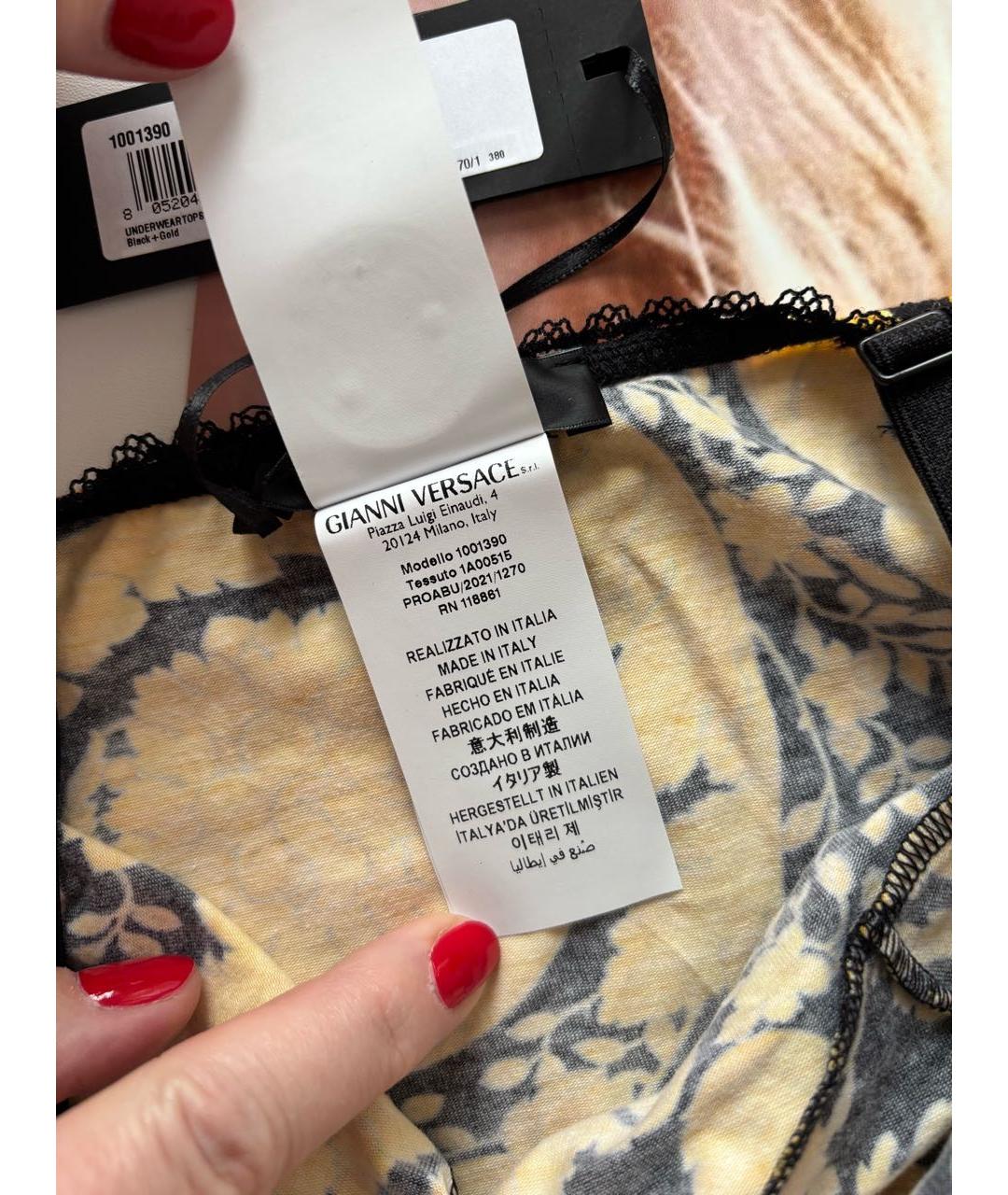 VERSACE Мульти хлопковая майка, фото 5