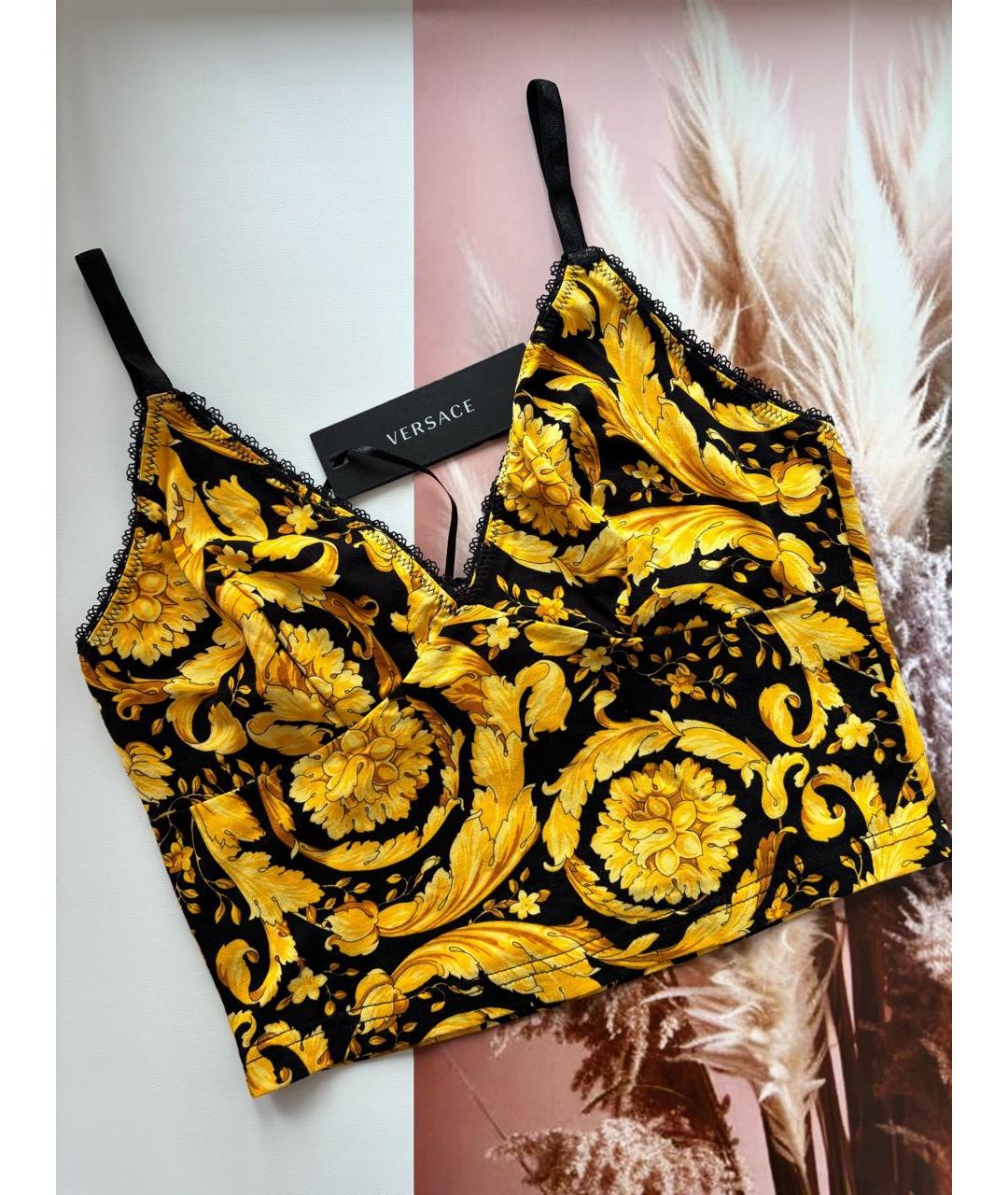 VERSACE Мульти хлопковая майка, фото 8