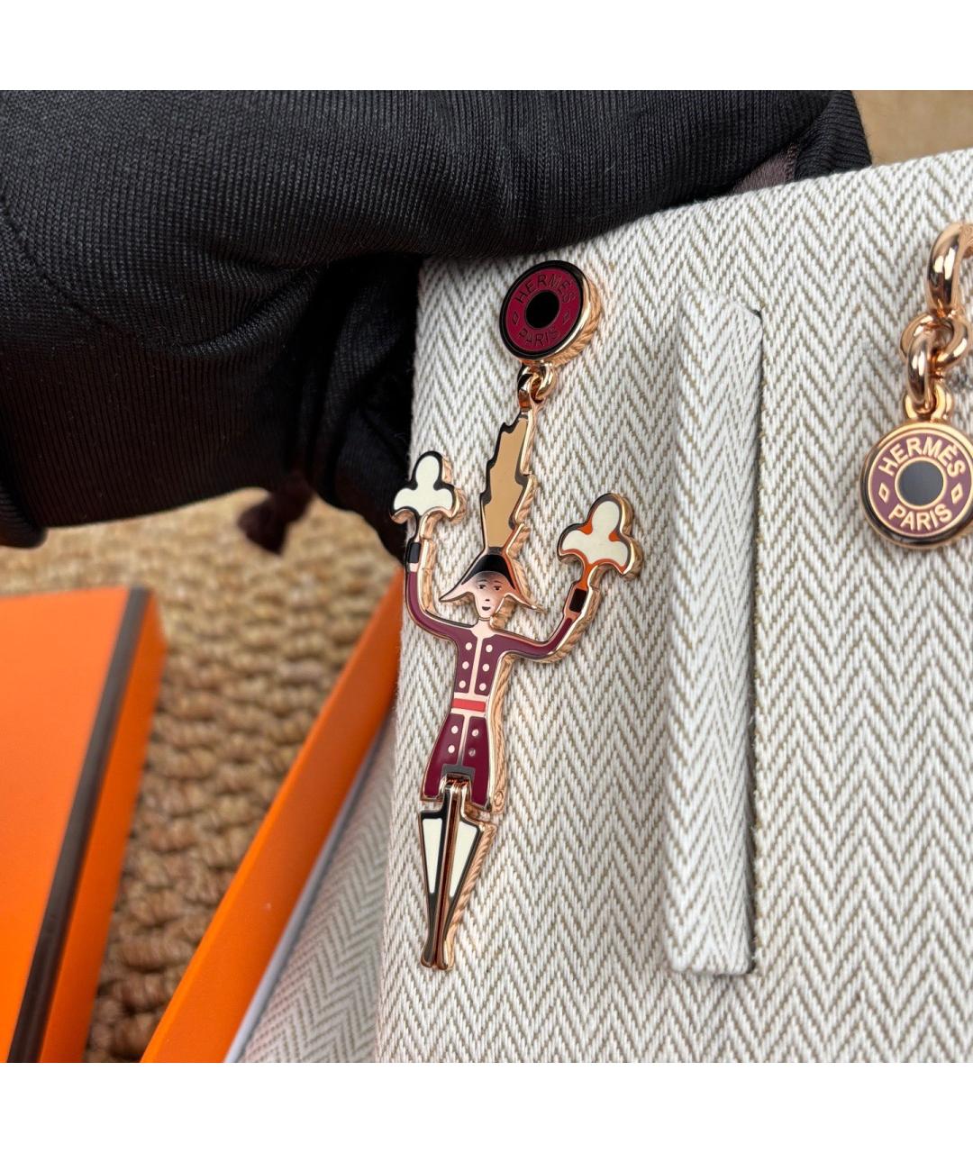 HERMES Мульти серьги из розового золота, фото 8