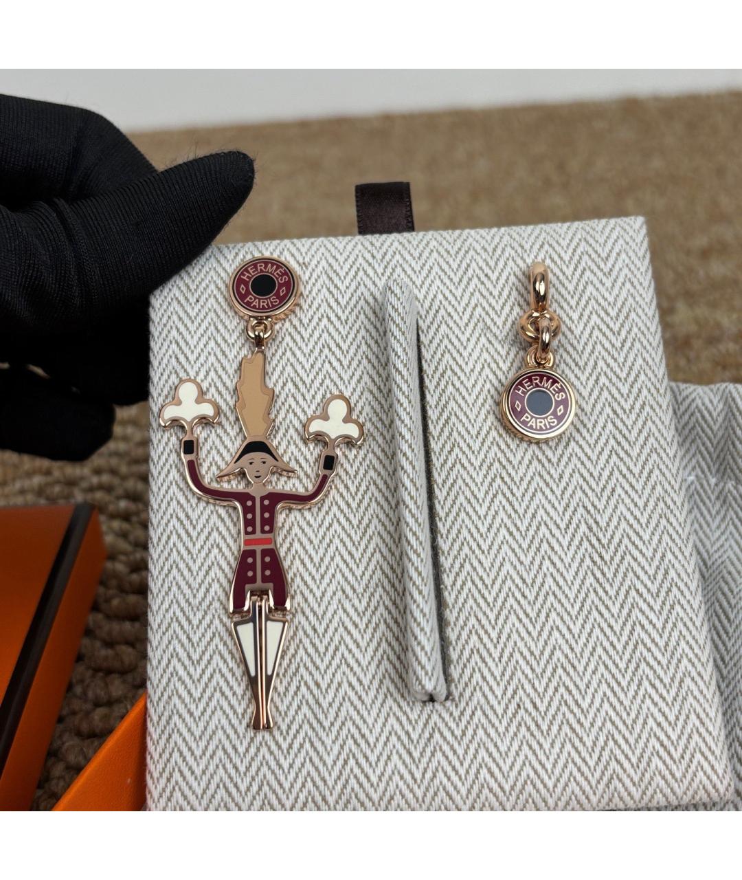 HERMES Мульти серьги из розового золота, фото 3