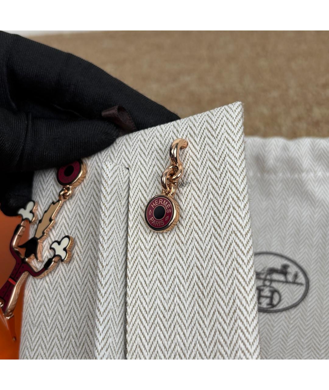 HERMES Мульти серьги из розового золота, фото 6