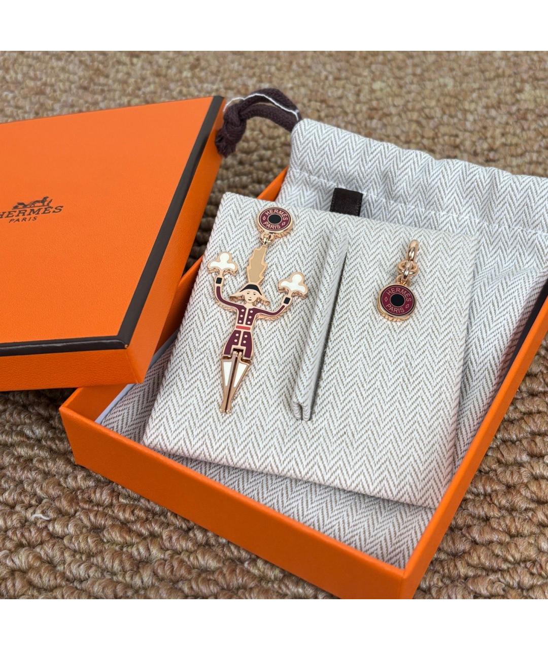 HERMES Мульти серьги из розового золота, фото 10