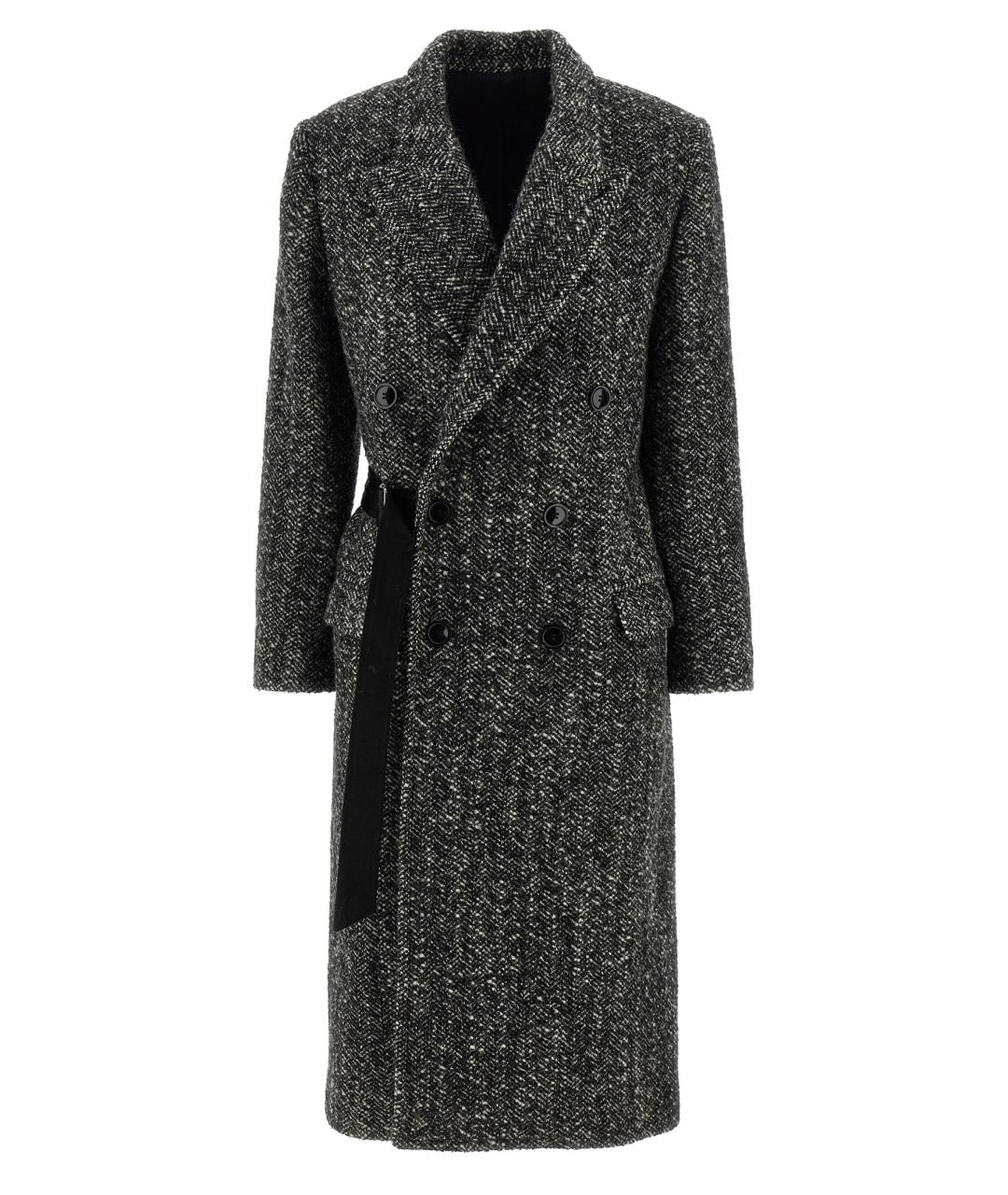 ISABEL MARANT Серое шерстяное пальто, фото 1