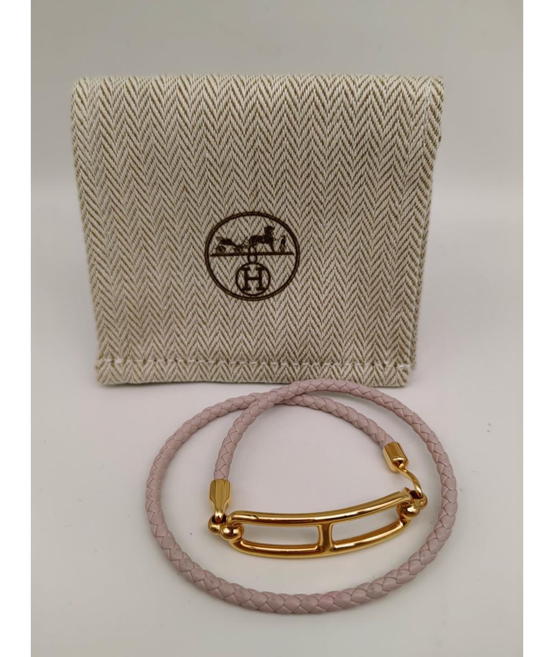 HERMES Розовый браслет из розового золота, фото 10