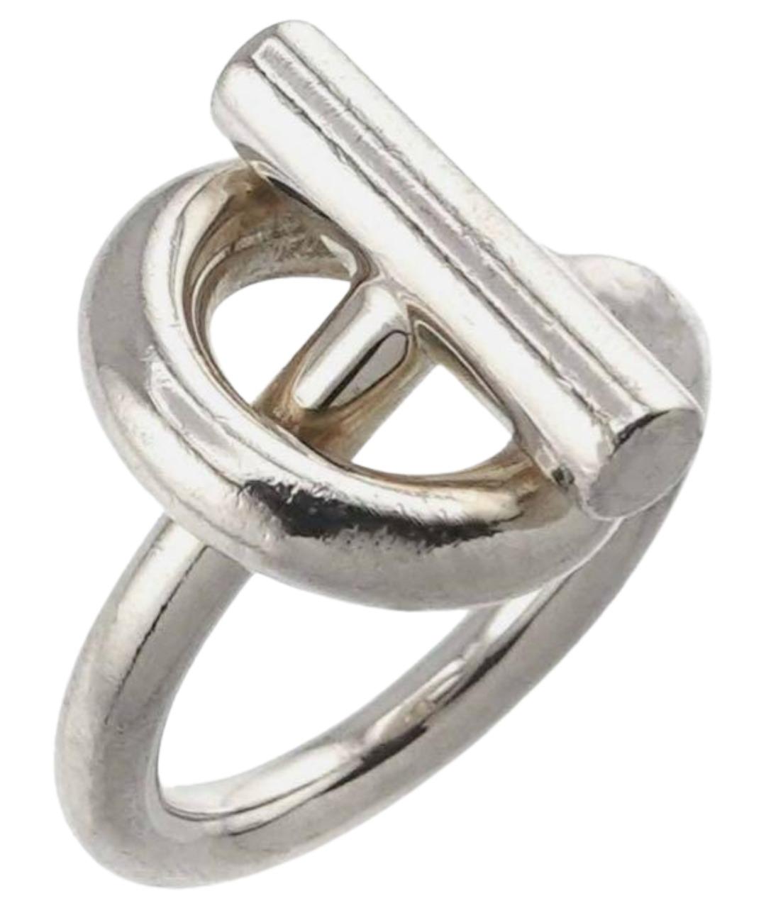 HERMES Серебряное серебряное кольцо, фото 1