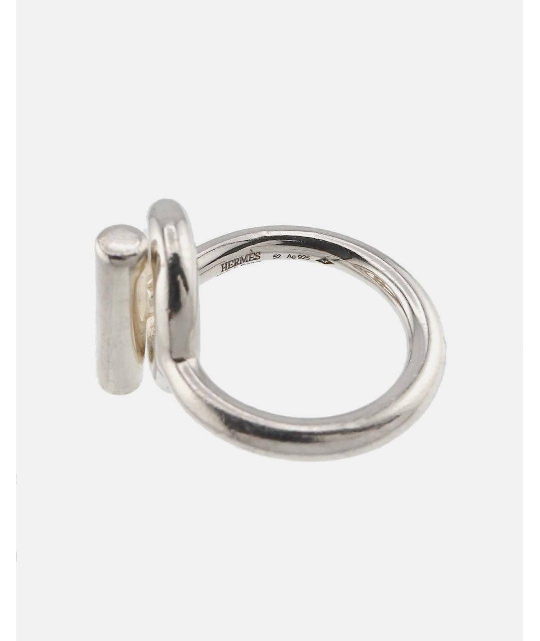 HERMES Серебряное серебряное кольцо, фото 3