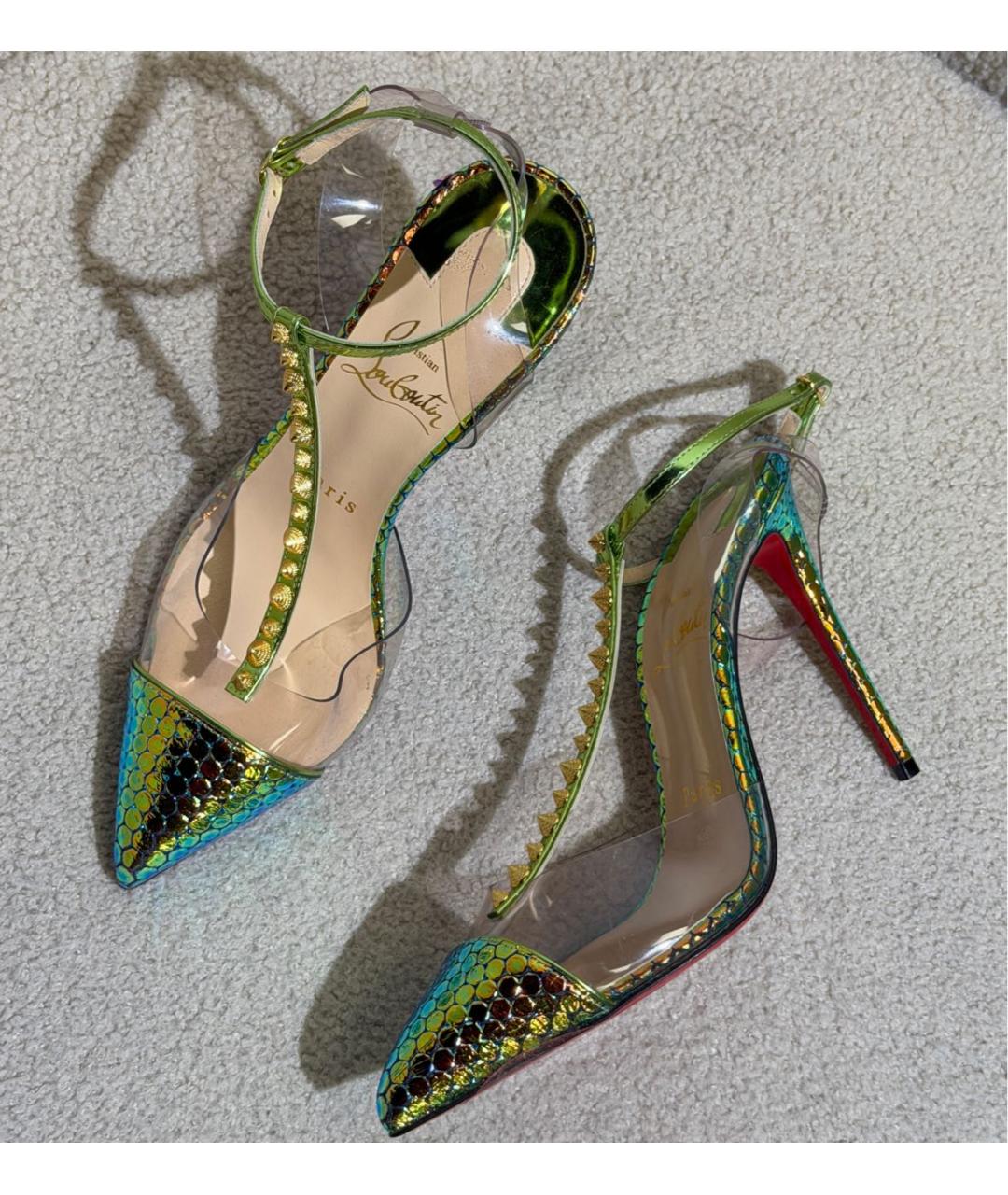CHRISTIAN LOUBOUTIN Мульти туфли из лакированной кожи, фото 5