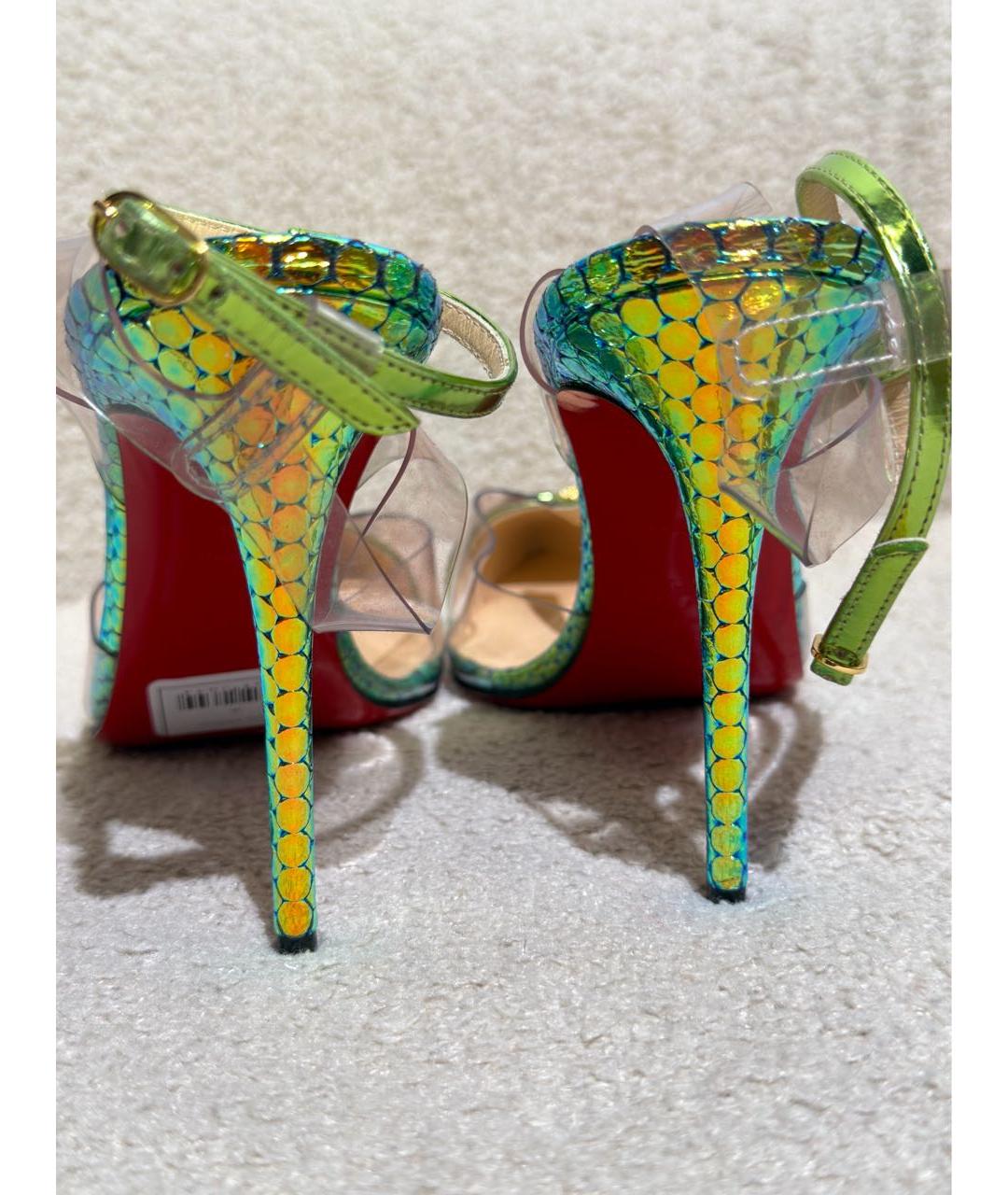 CHRISTIAN LOUBOUTIN Мульти туфли из лакированной кожи, фото 4
