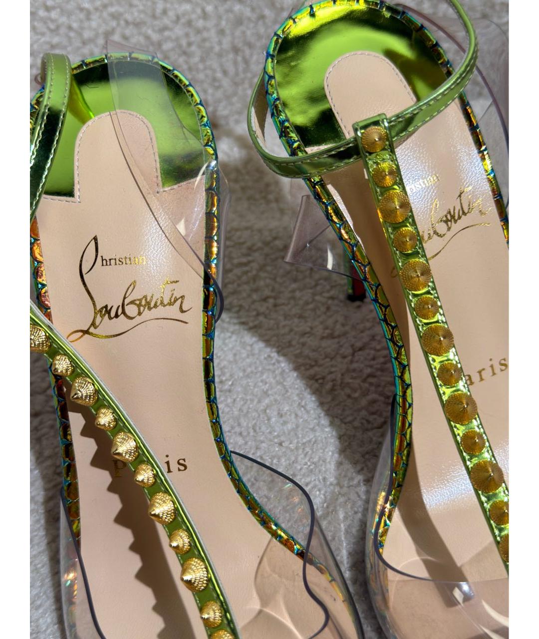 CHRISTIAN LOUBOUTIN Мульти туфли из лакированной кожи, фото 3