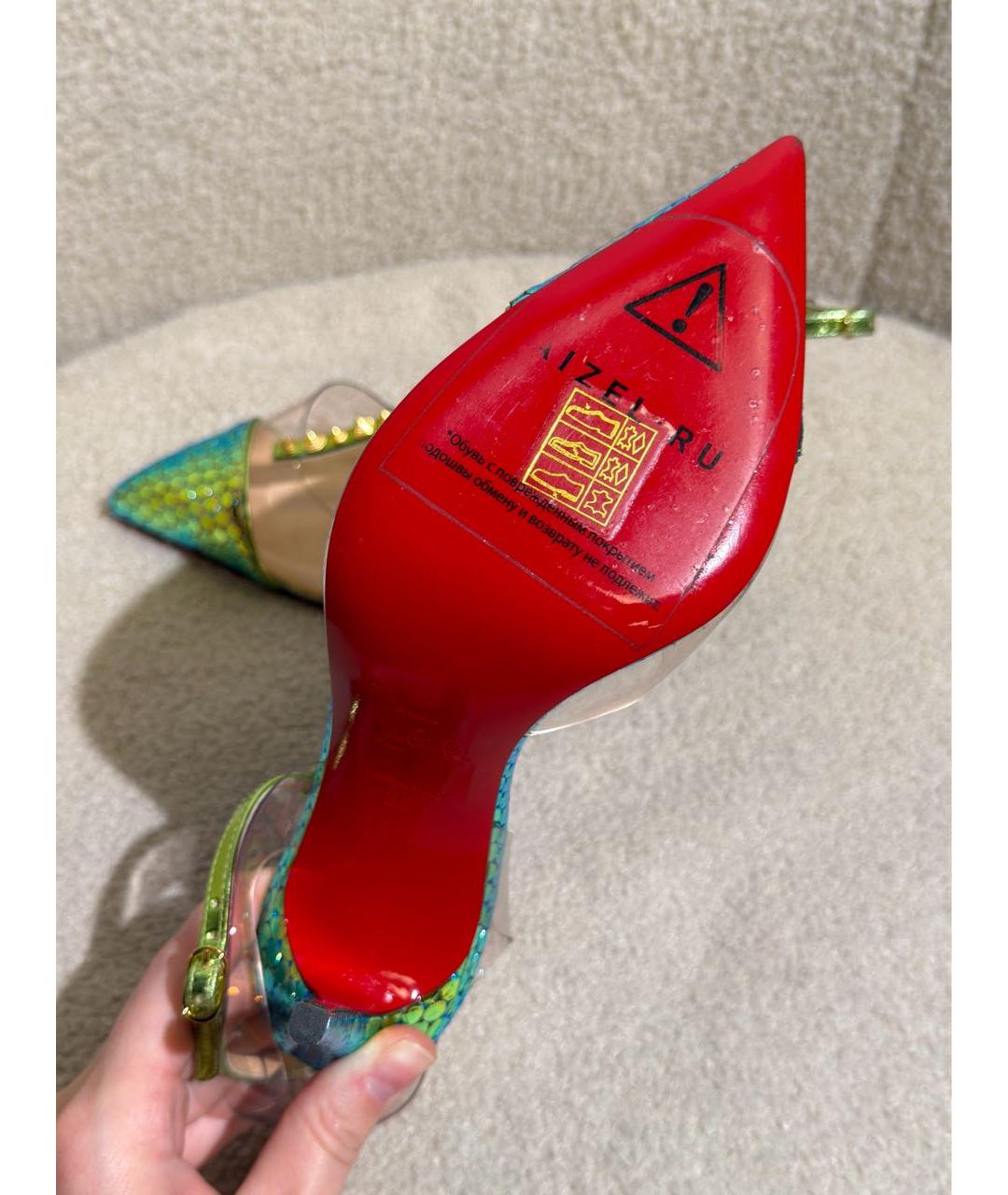 CHRISTIAN LOUBOUTIN Мульти туфли из лакированной кожи, фото 7