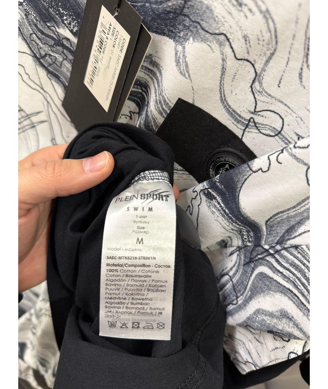 PLEIN SPORT Черная хлопковая футболка, фото 7