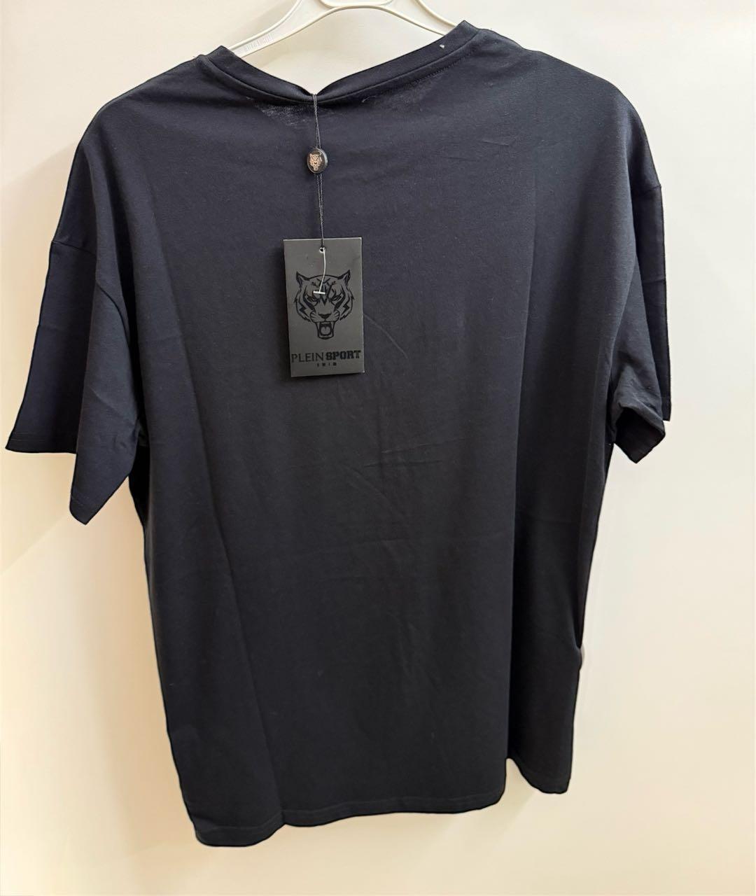 PLEIN SPORT Черная хлопковая футболка, фото 2