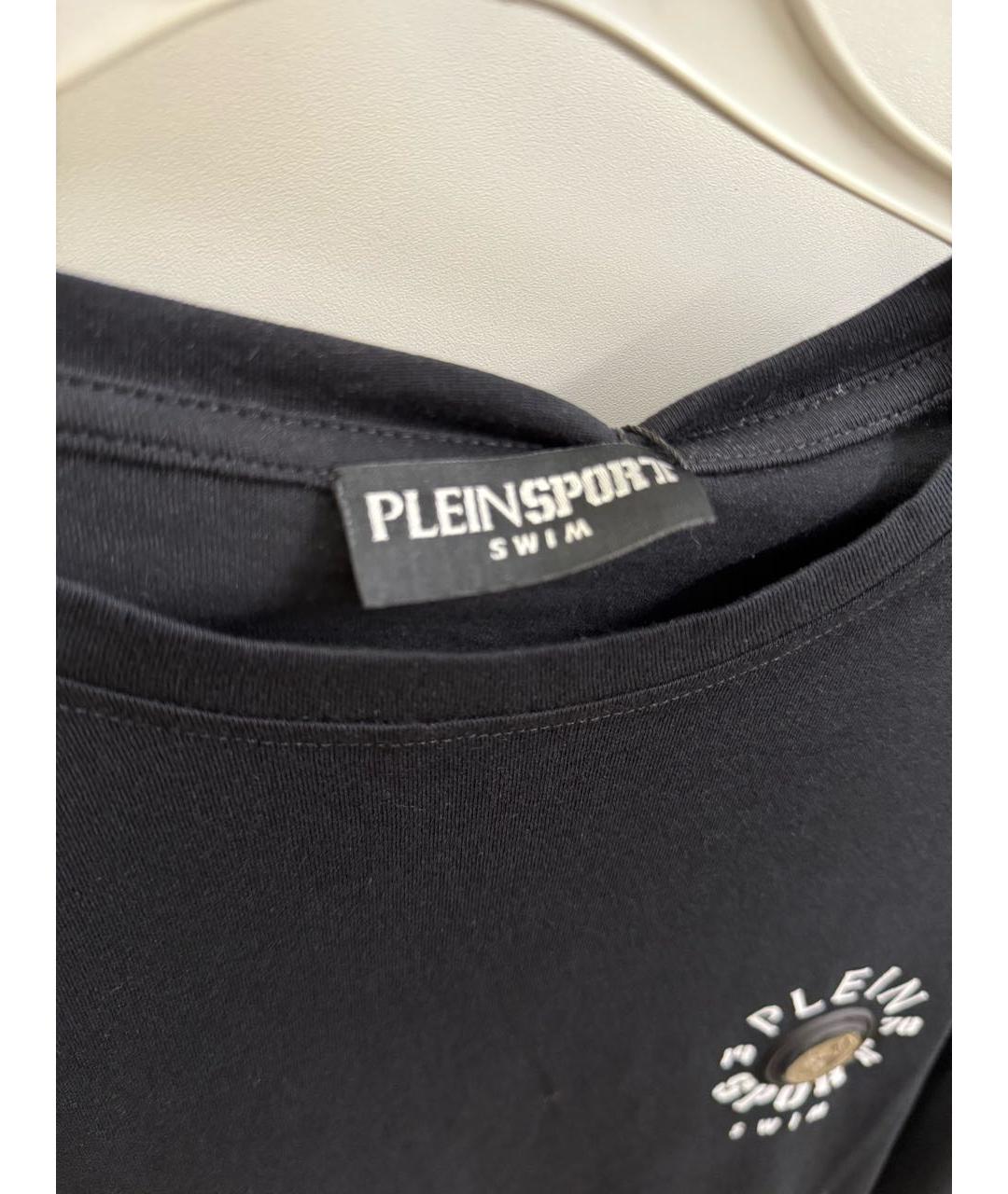 PLEIN SPORT Черная хлопковая футболка, фото 3