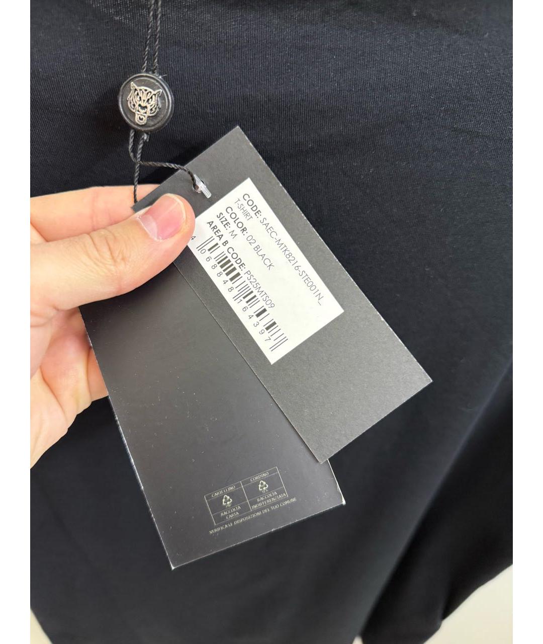 PLEIN SPORT Черная хлопковая футболка, фото 5