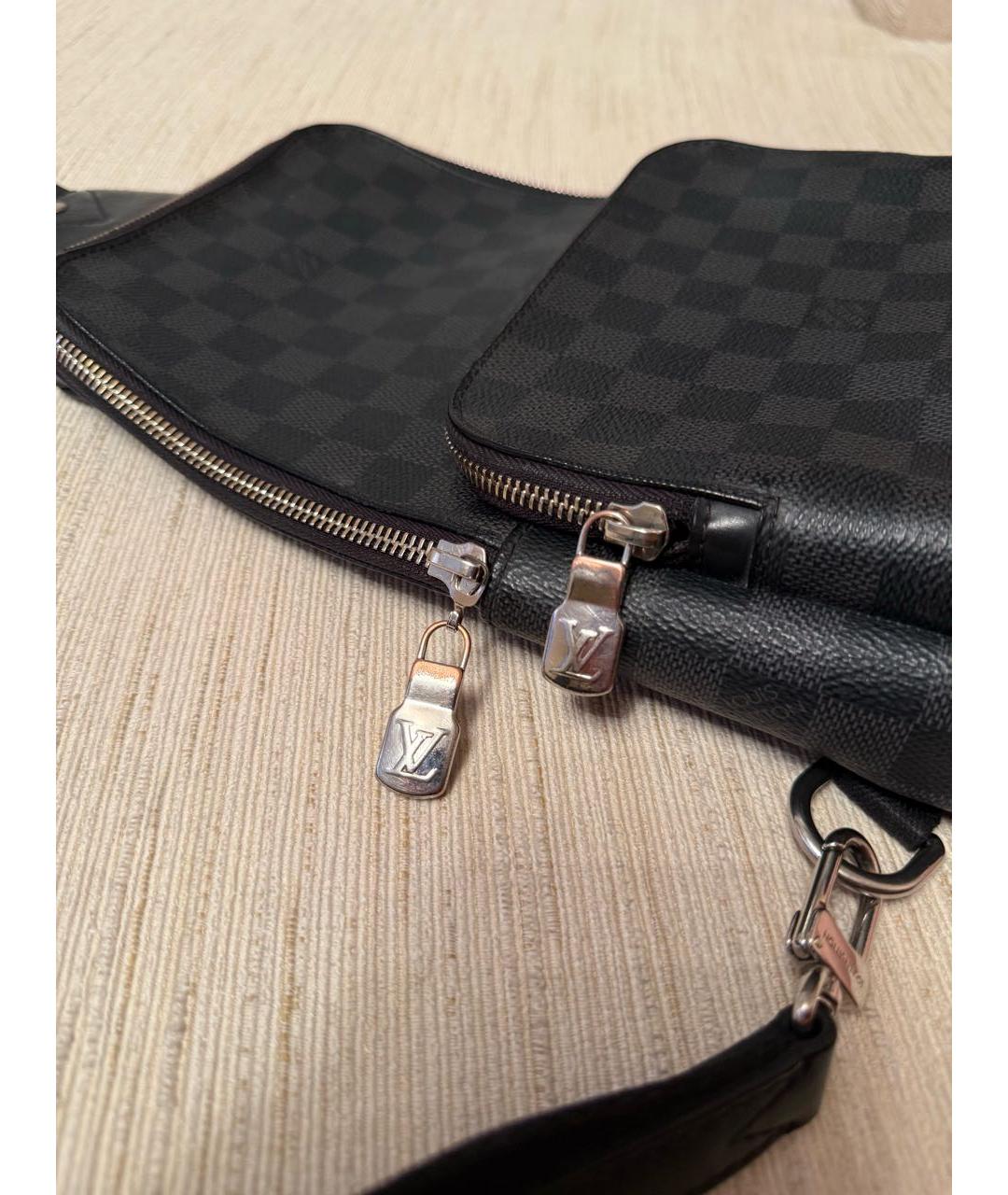 LOUIS VUITTON Черная сумка на плечо, фото 6