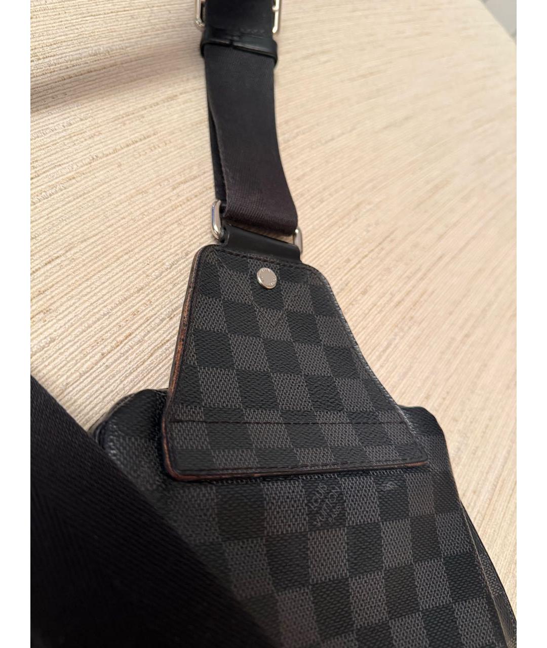 LOUIS VUITTON Черная сумка на плечо, фото 5