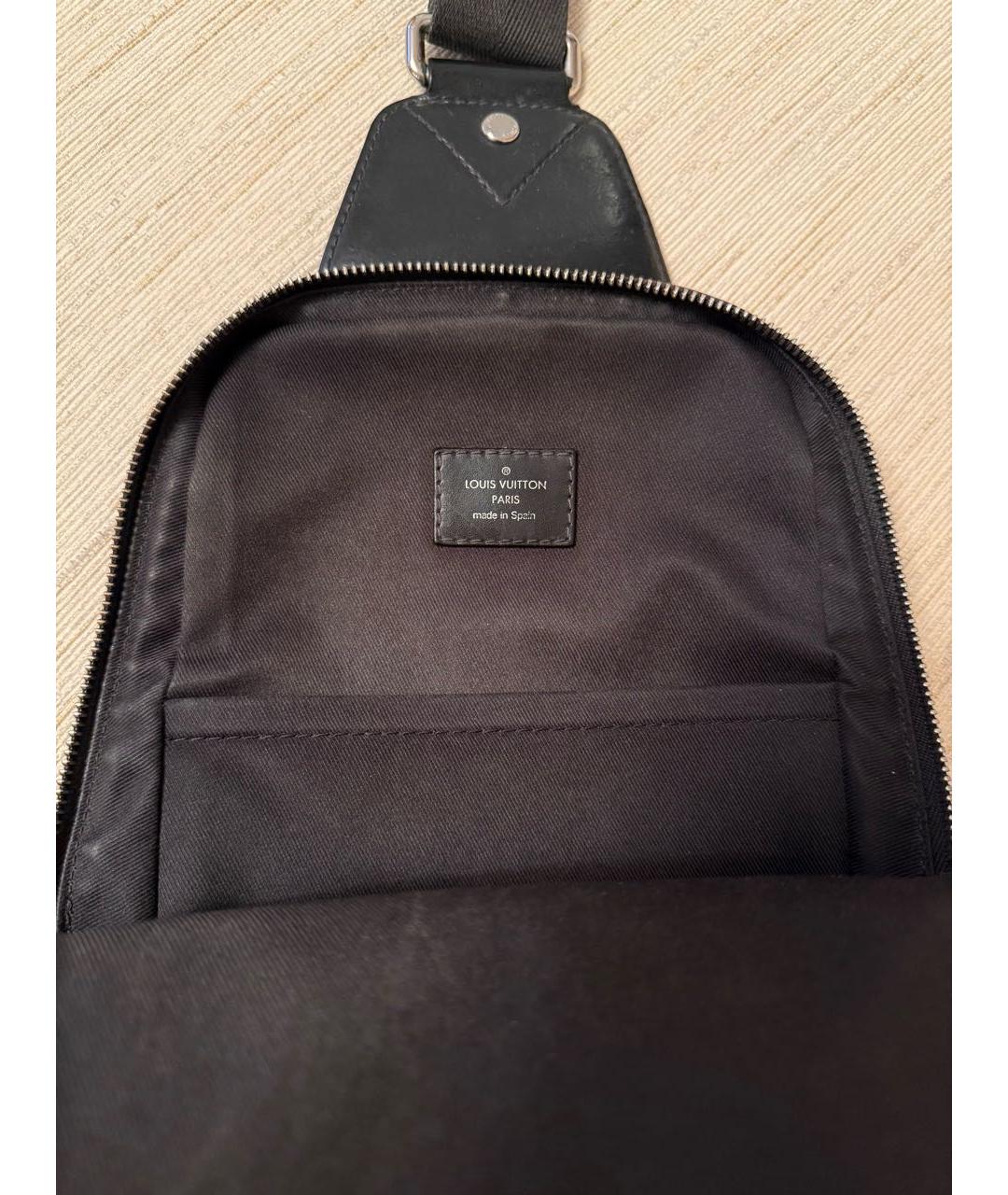 LOUIS VUITTON Черная сумка на плечо, фото 4