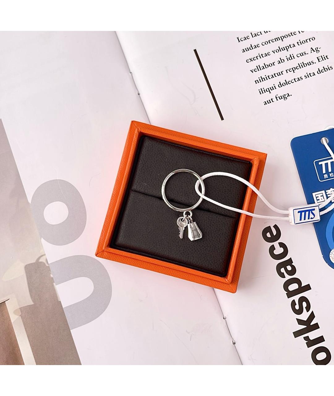 HERMES Серебряное кольцо из белого золота, фото 4