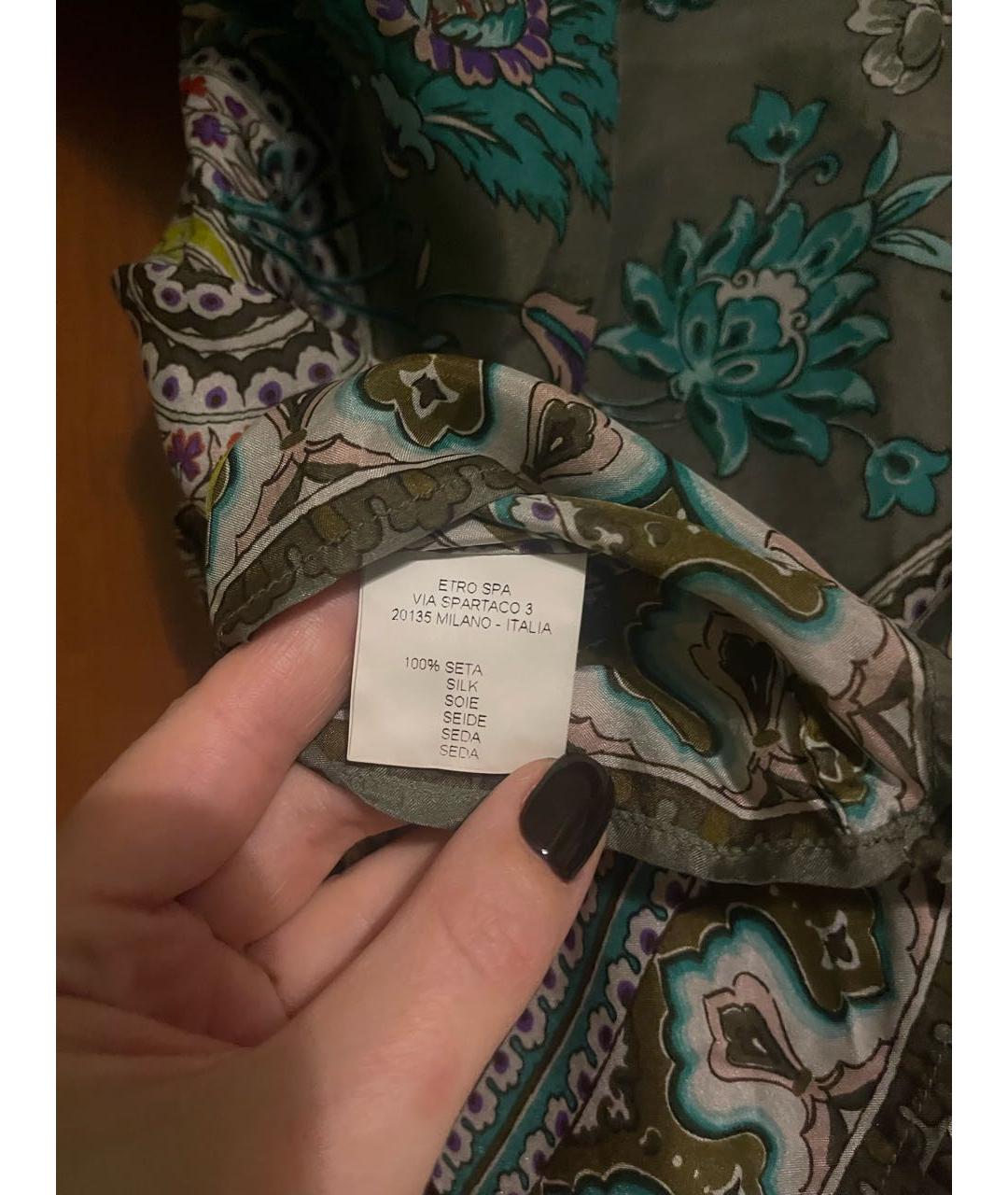 ETRO Мульти шелковая блузы, фото 6
