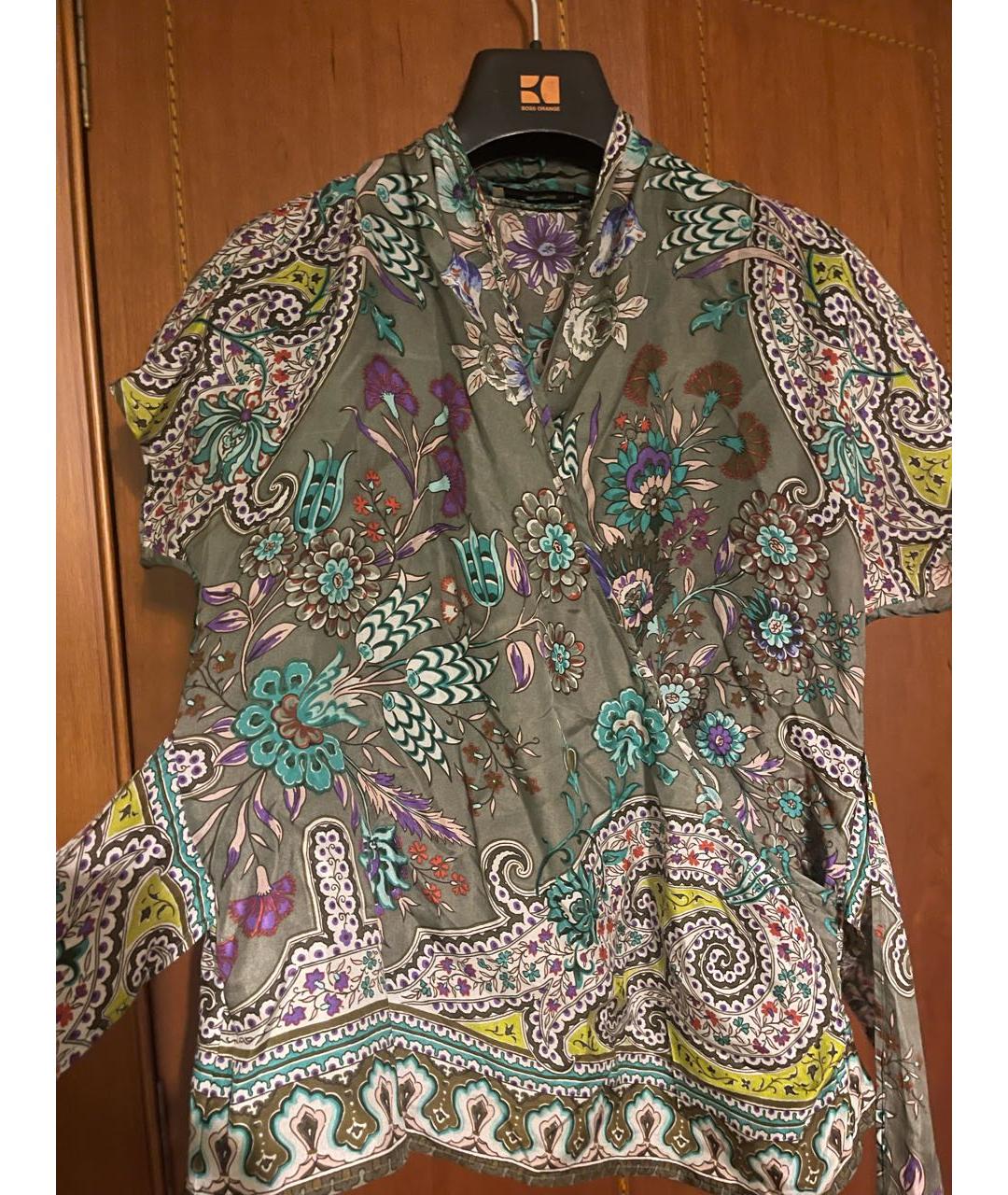 ETRO Мульти шелковая блузы, фото 7