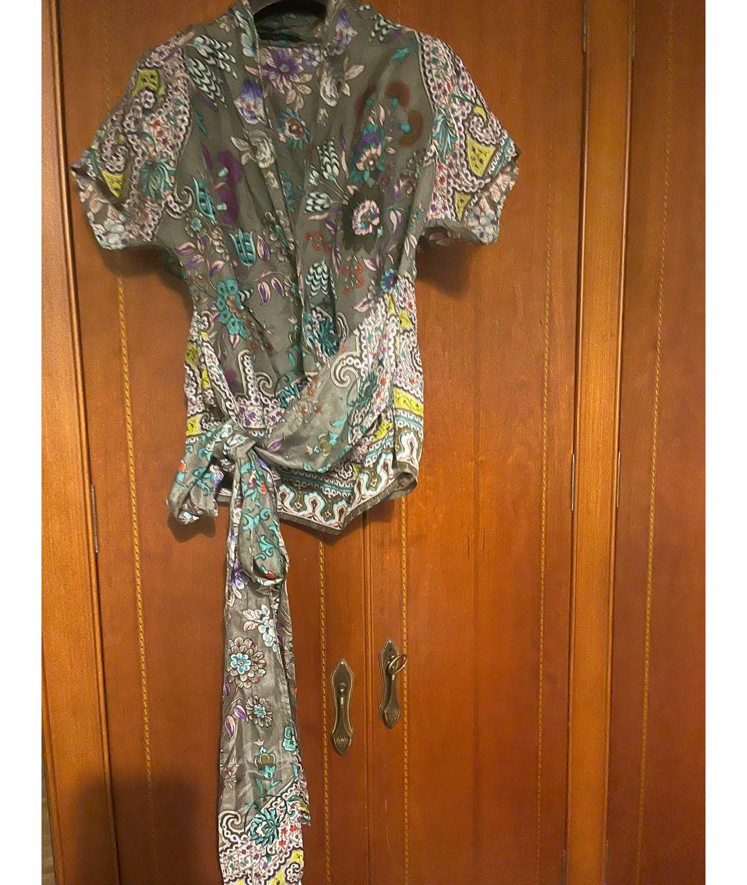 ETRO Мульти шелковая блузы, фото 4