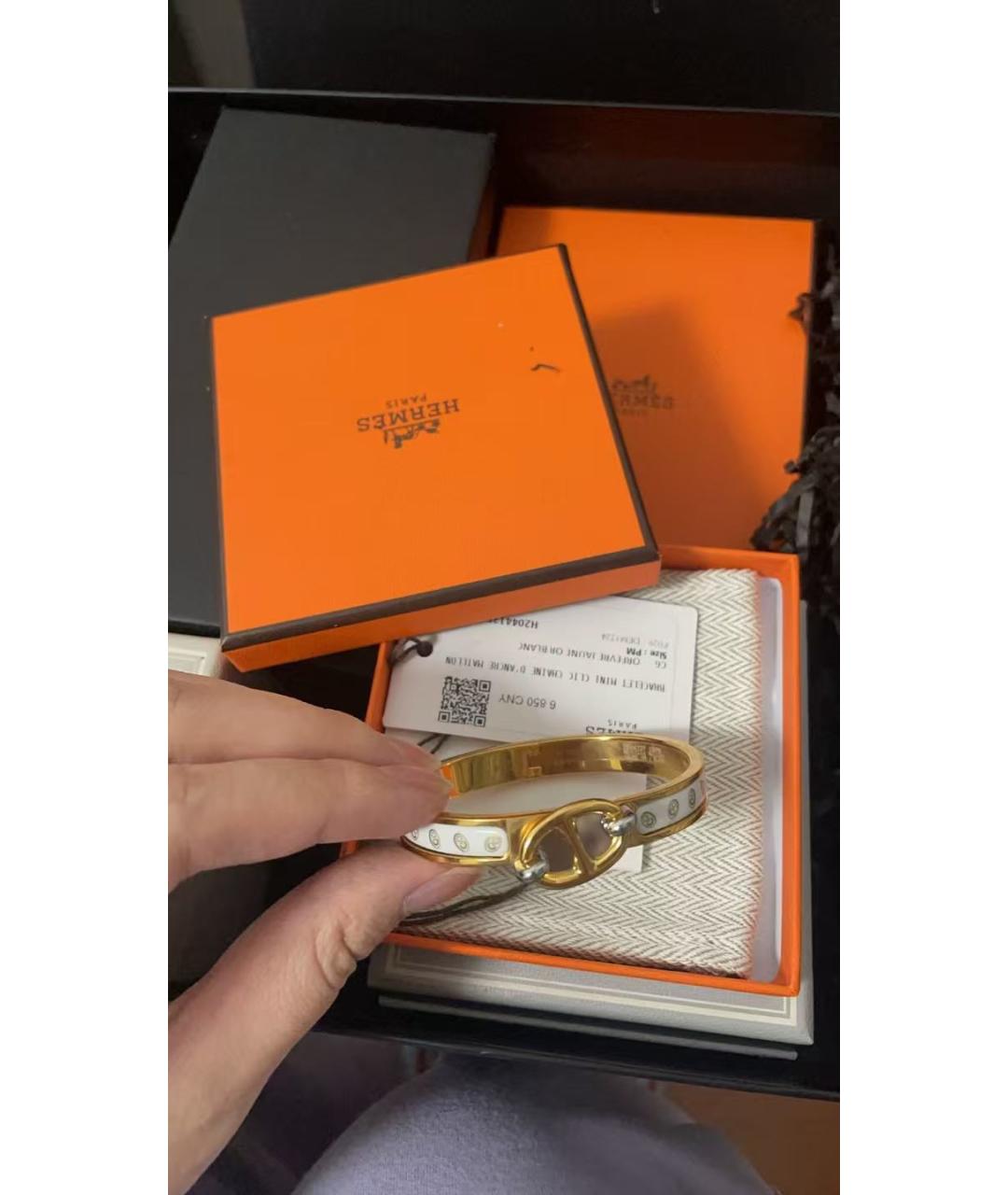 HERMES Мульти металлический браслет, фото 2