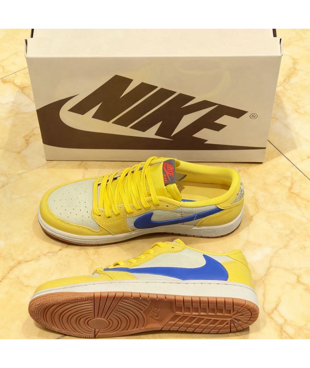 JORDAN Мульти кожаные низкие кроссовки / кеды, фото 2