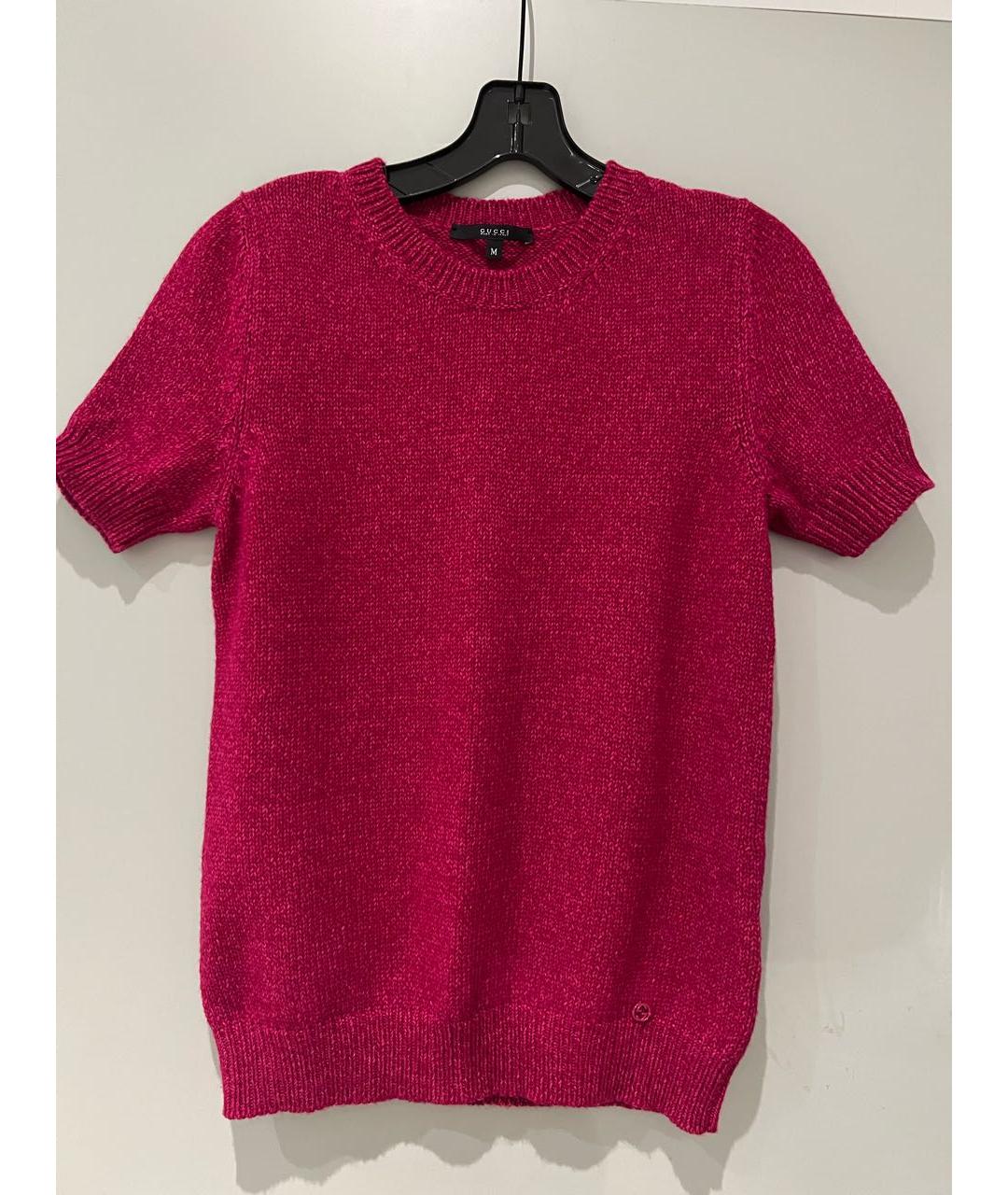 GUCCI Красный кашемировый джемпер / свитер, фото 9