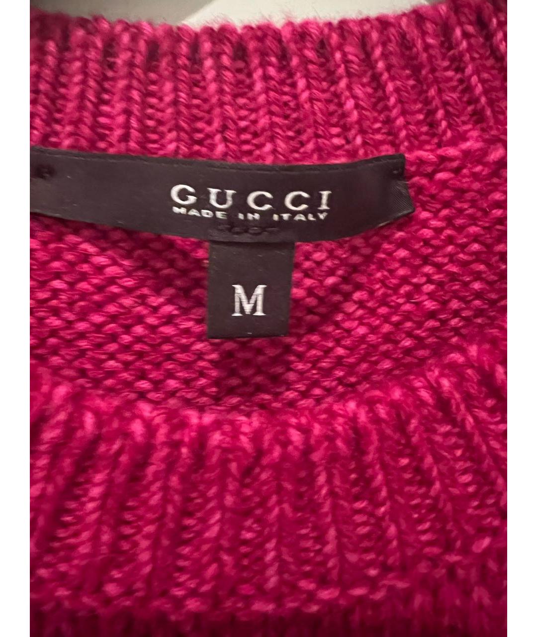 GUCCI Красный кашемировый джемпер / свитер, фото 3