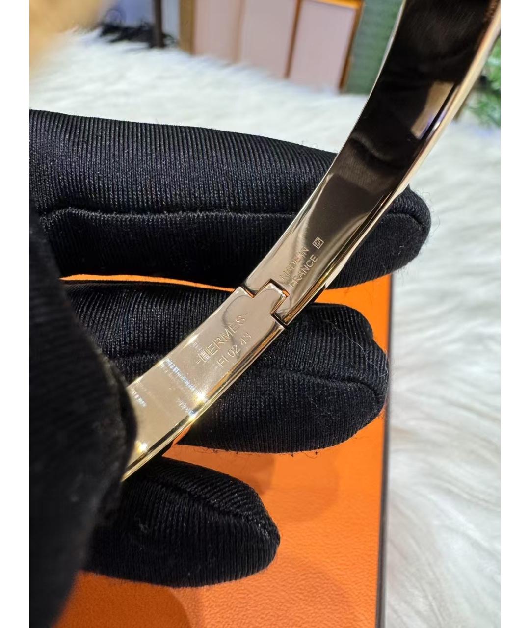 HERMES Золотой браслет из розового золота, фото 5