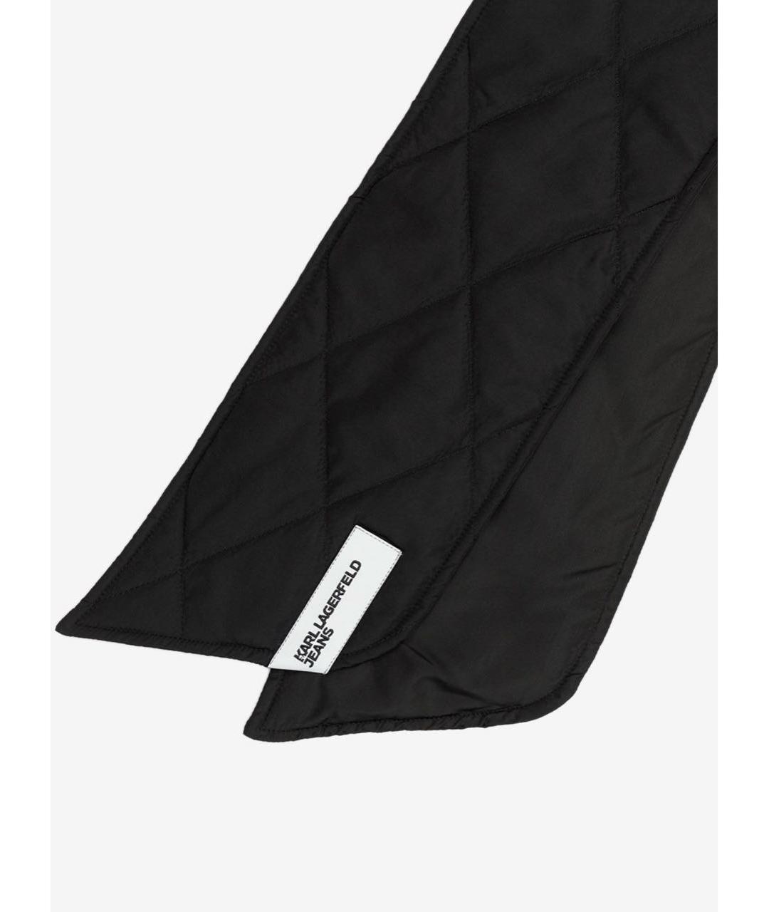 KARL LAGERFELD Черный шарф, фото 4