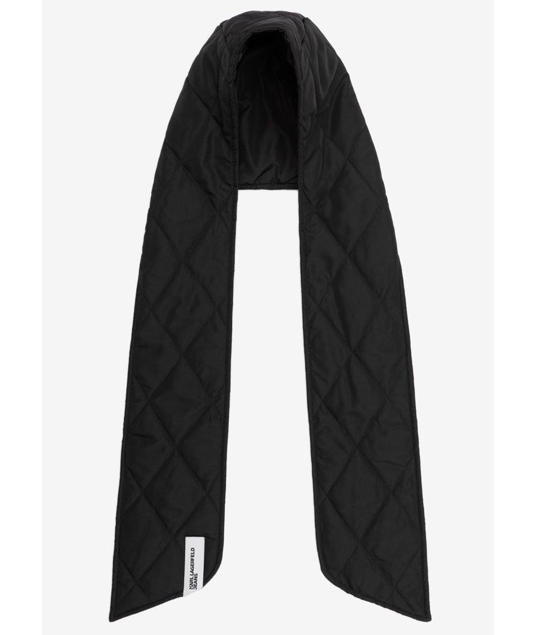 KARL LAGERFELD Черный шарф, фото 6