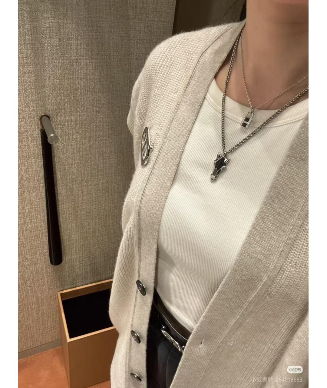 HERMES Серебряная металлическая подвеска, фото 7