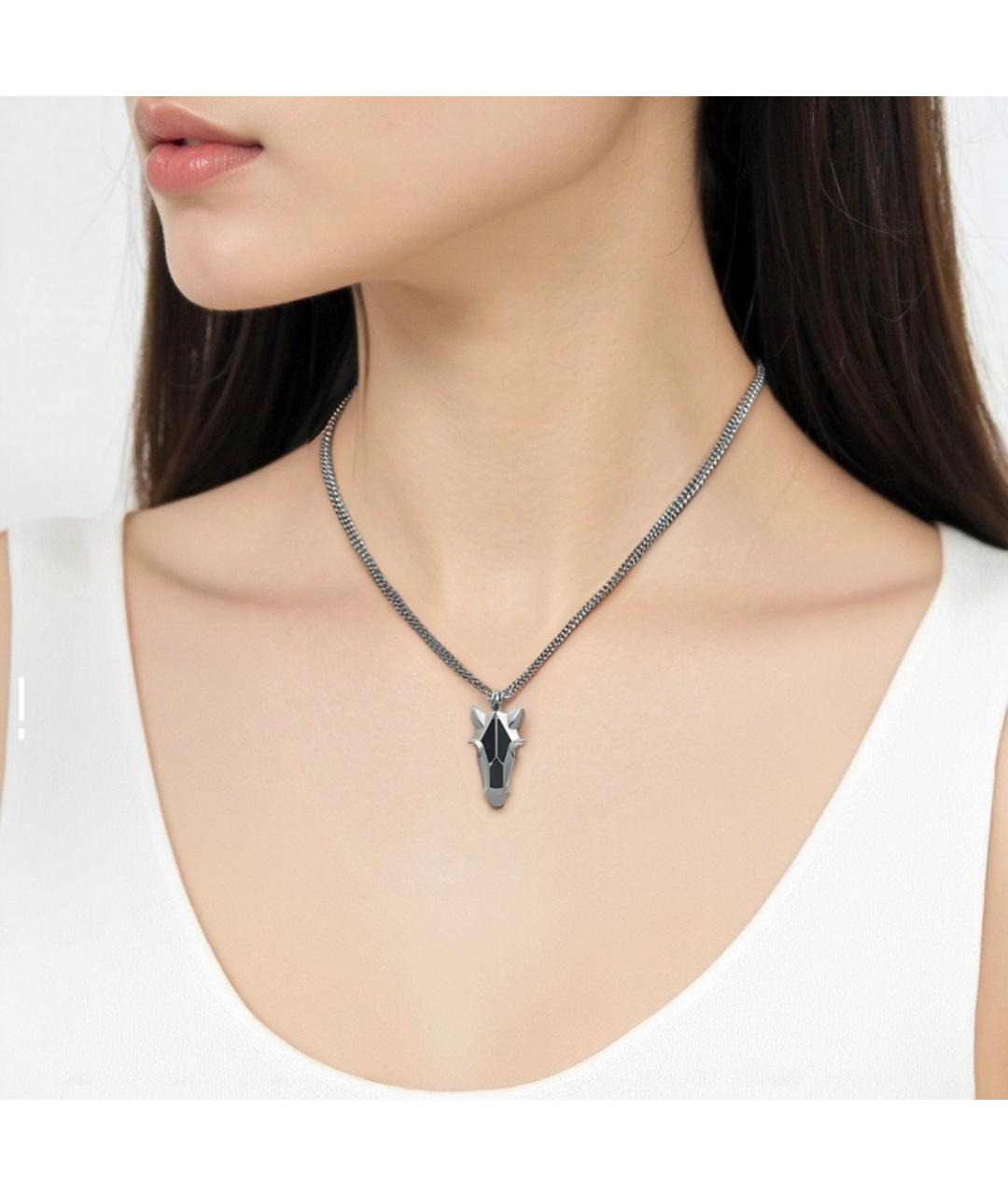 HERMES Серебряная металлическая подвеска, фото 6