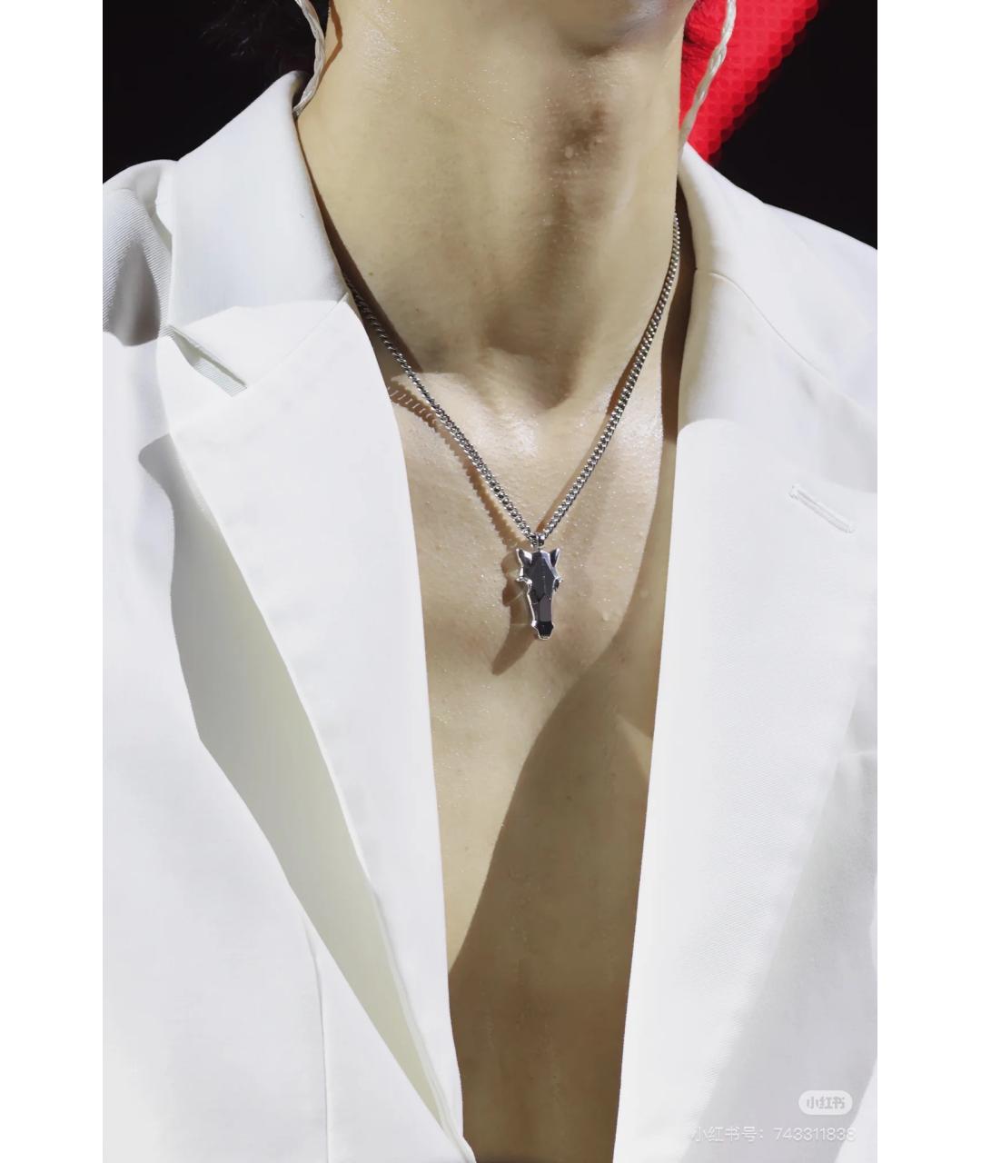 HERMES Серебряная металлическая подвеска, фото 5