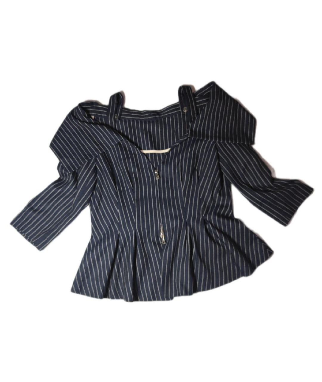 FENDI Темно-синий полиэстеровый жакет/пиджак, фото 5