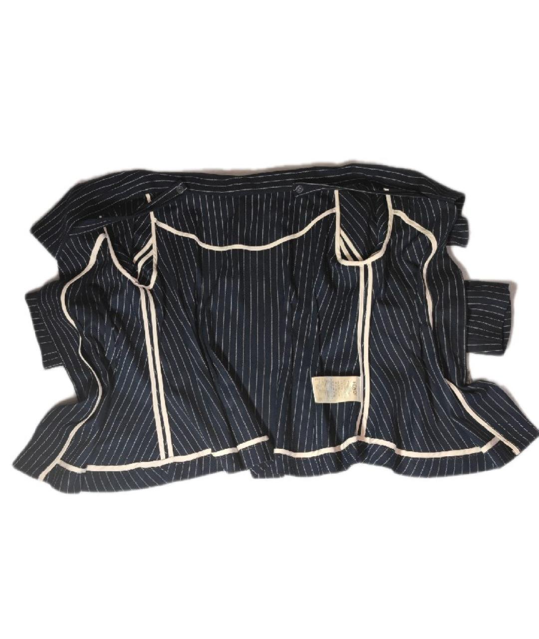 FENDI Темно-синий полиэстеровый жакет/пиджак, фото 4