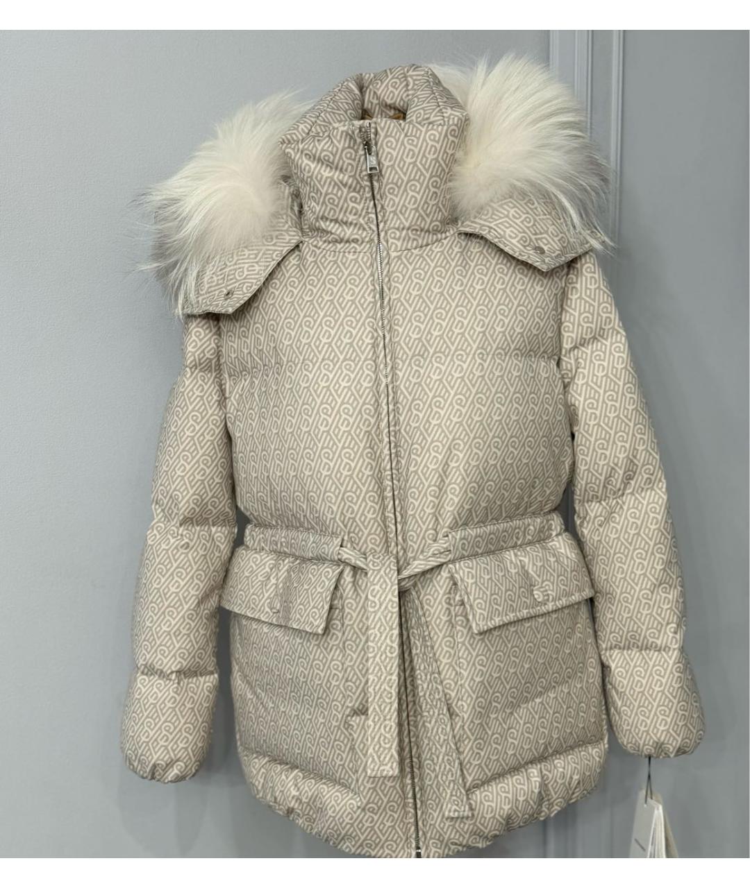 YVES SALOMON Бежевый шерстяной пуховик, фото 9