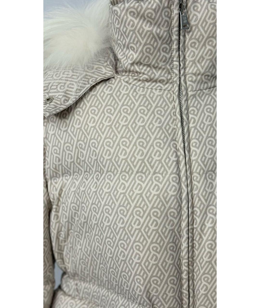 YVES SALOMON Бежевый шерстяной пуховик, фото 4