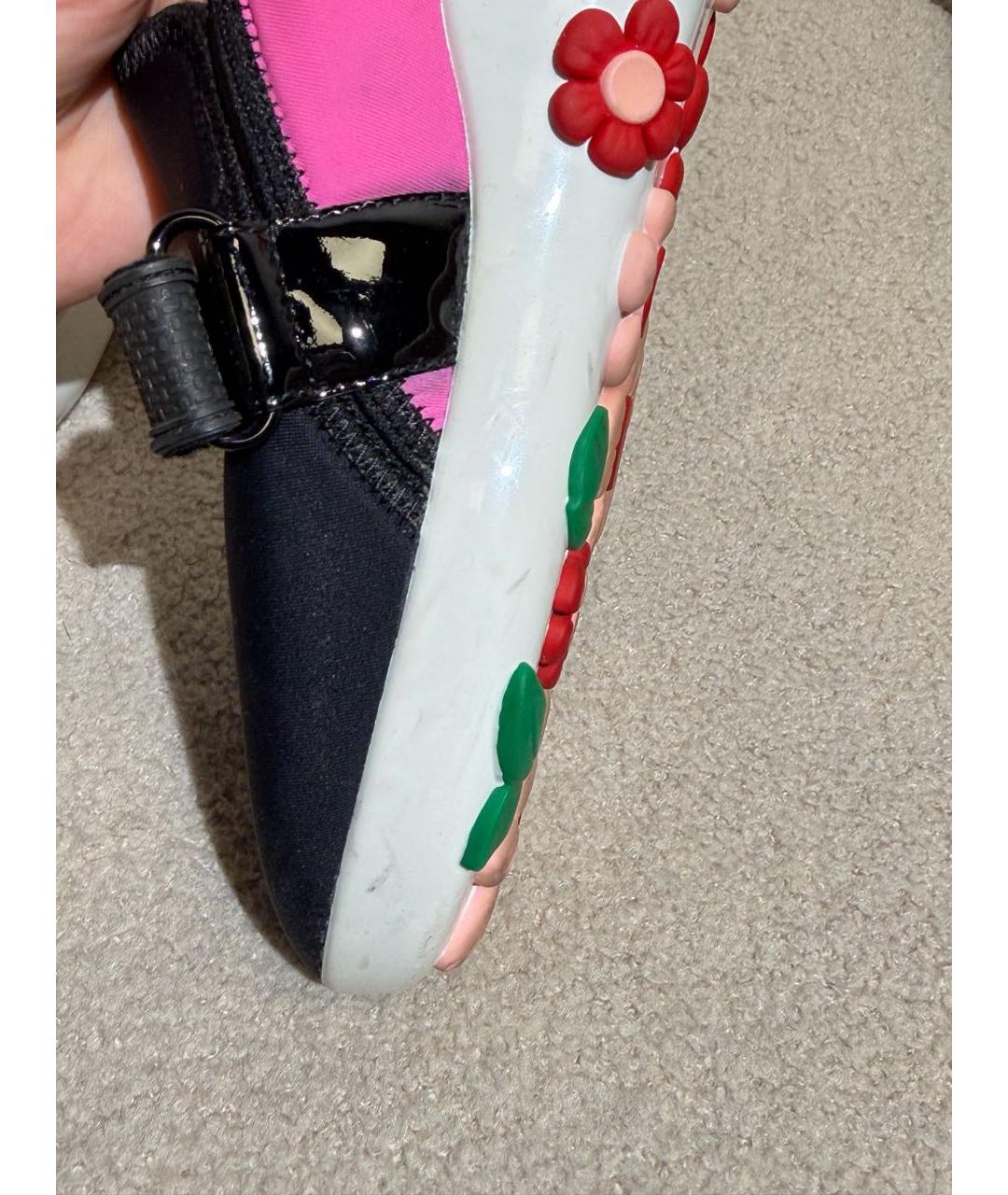 PRADA Мульти неопреновые кроссовки, фото 6