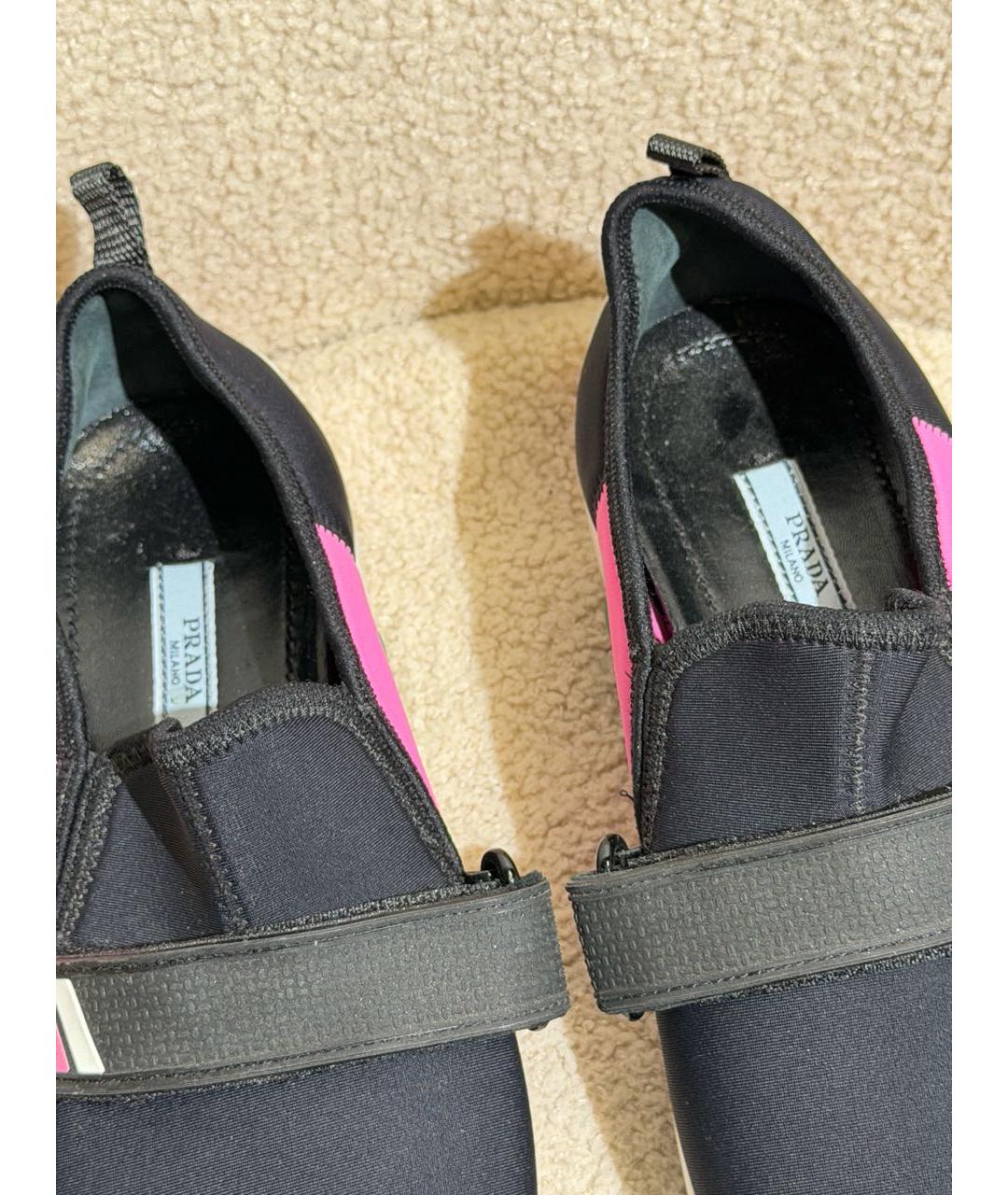 PRADA Мульти неопреновые кроссовки, фото 3