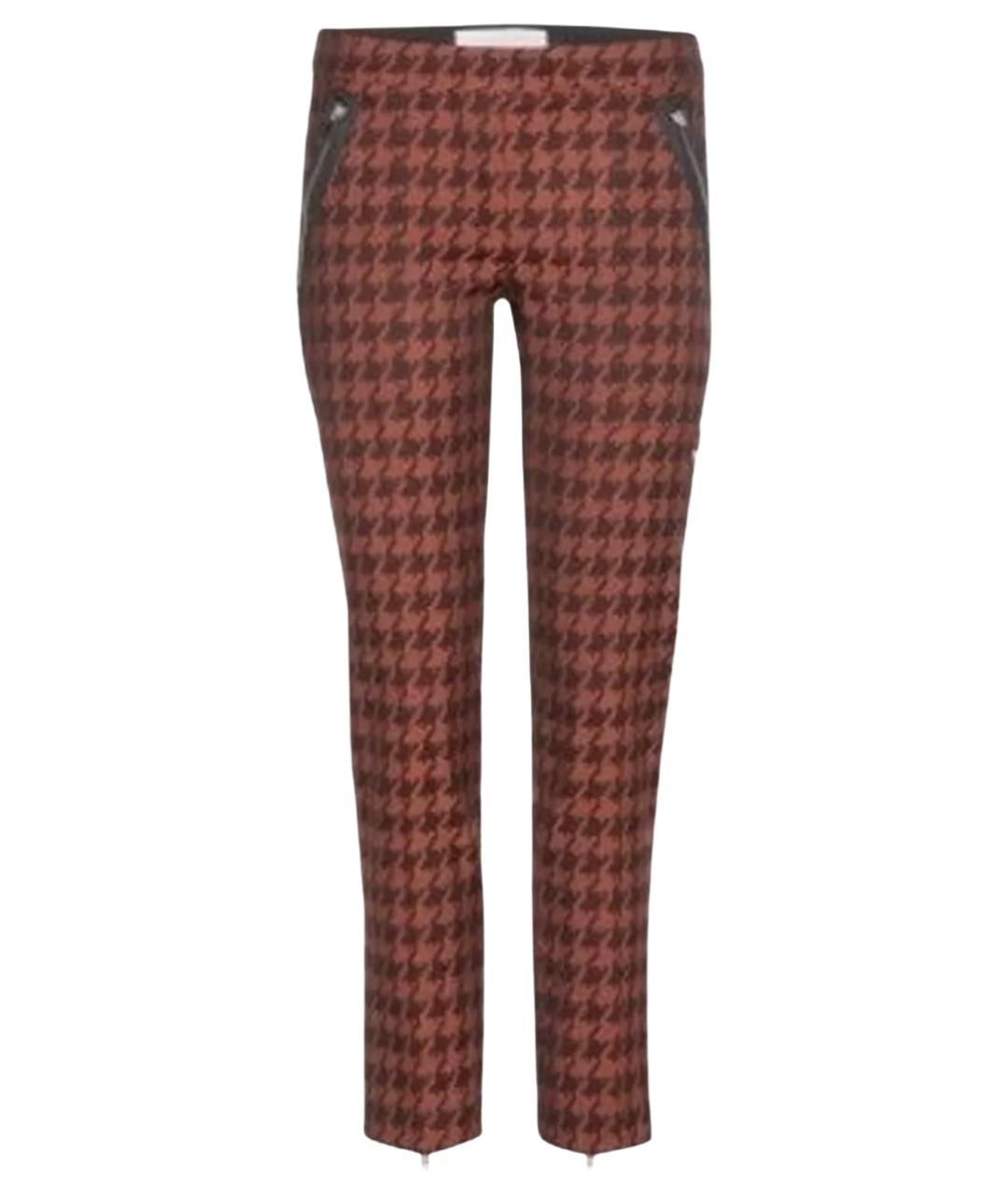 STELLA MCCARTNEY Бордовые хлопковые брюки узкие, фото 1