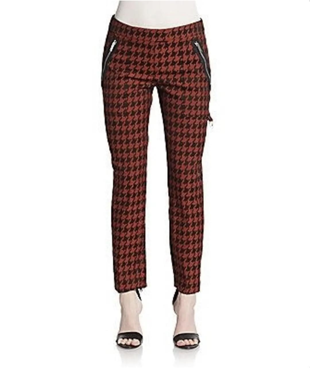 STELLA MCCARTNEY Бордовые хлопковые брюки узкие, фото 2