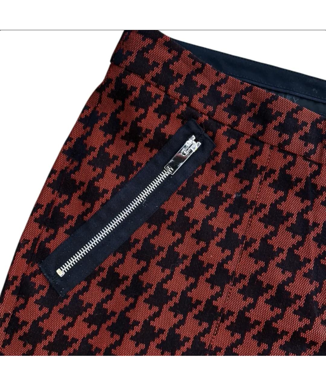 STELLA MCCARTNEY Бордовые хлопковые брюки узкие, фото 8