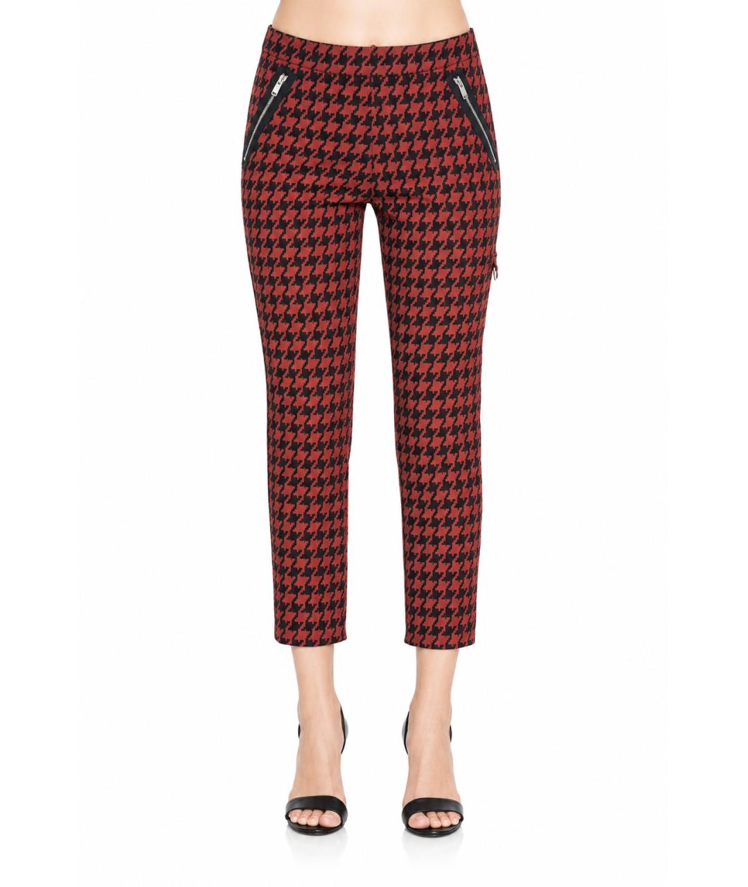 STELLA MCCARTNEY Бордовые хлопковые брюки узкие, фото 2